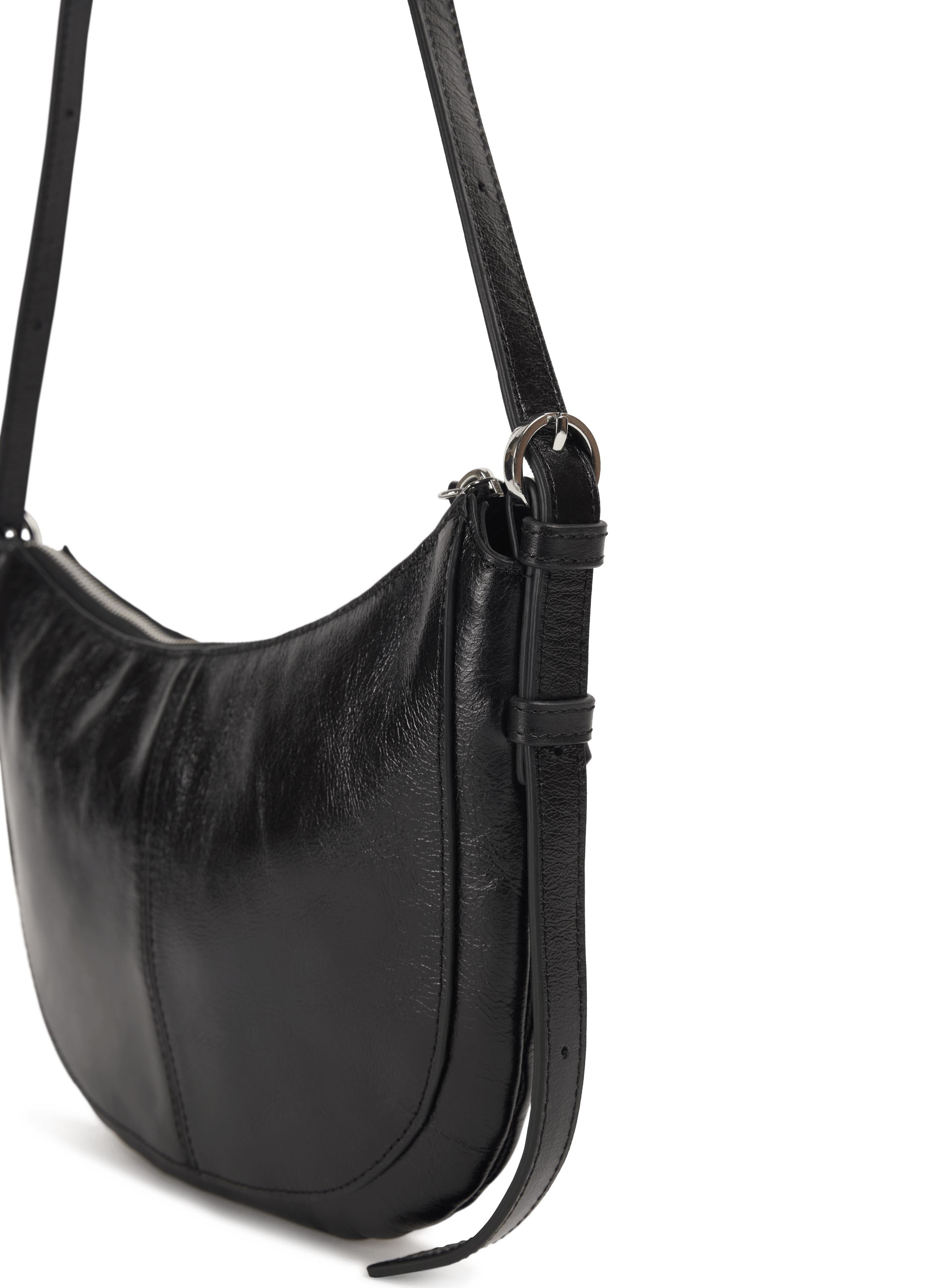 Mini sac à main Rodéo en cuir NAT & NIN Noir