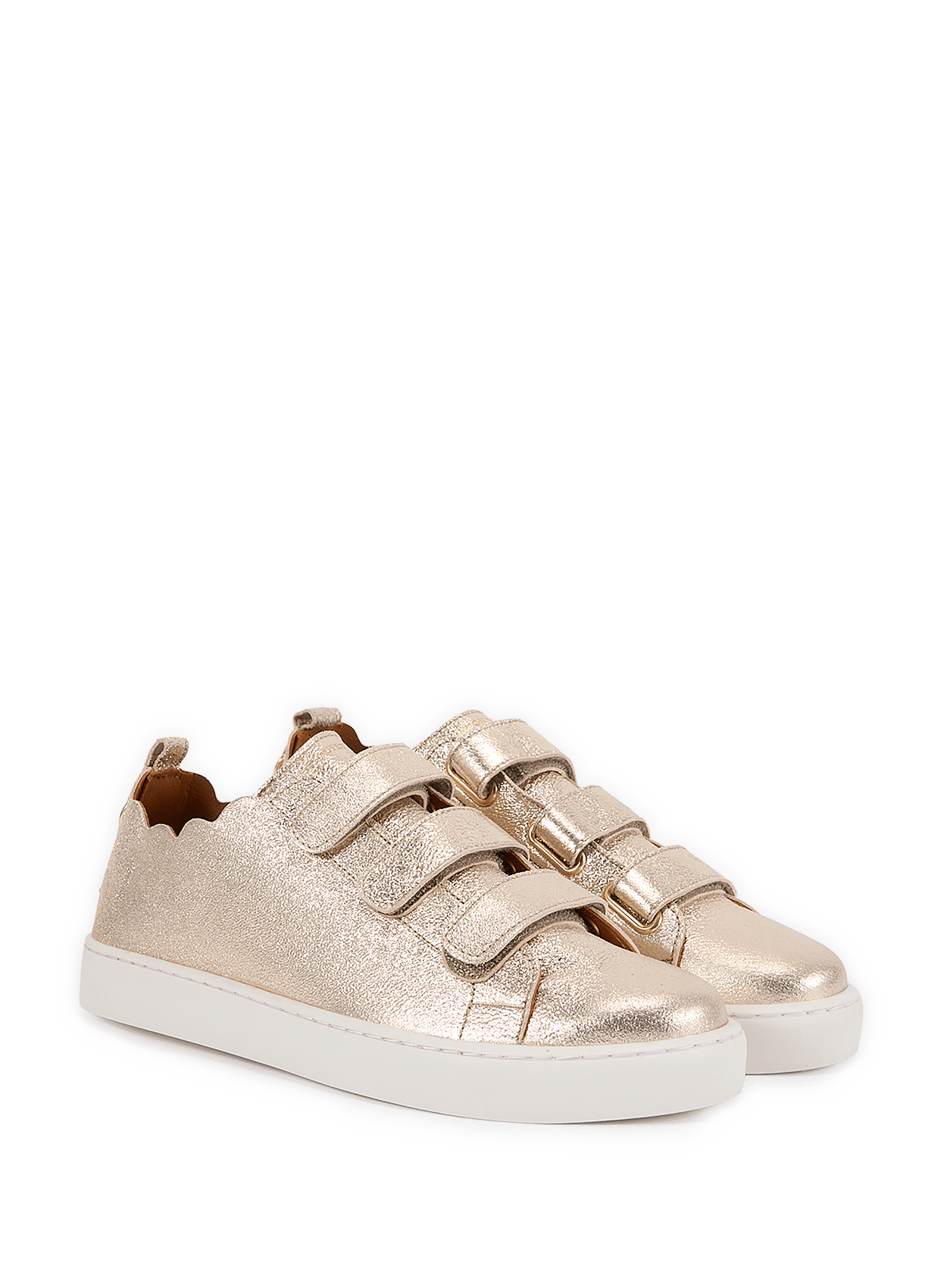 Leather low-top sneakers MAISON TOUFET Golden