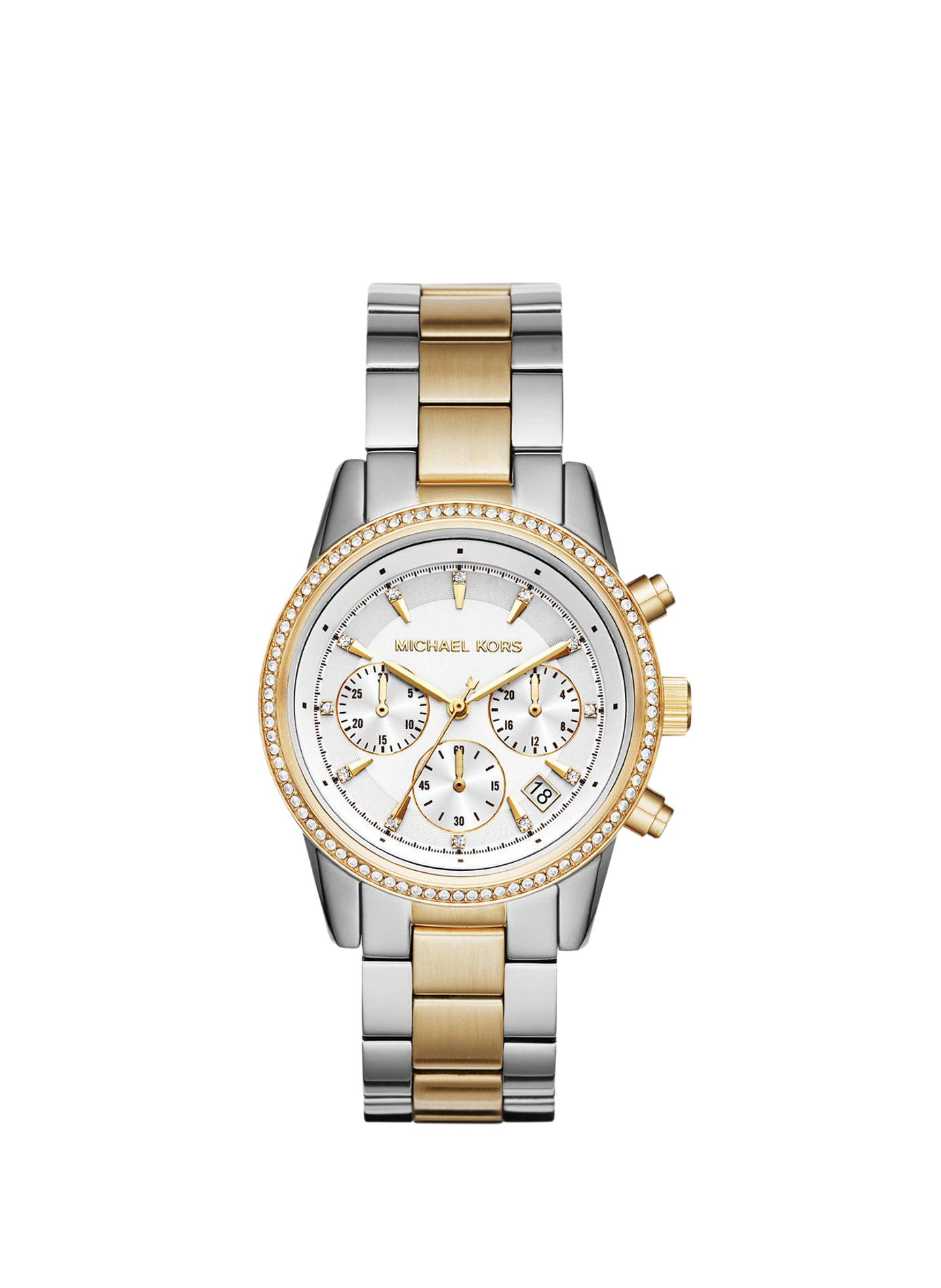 Montre quartz Bryant en acier inoxydable MICHAEL KORS MONTRES Blanc