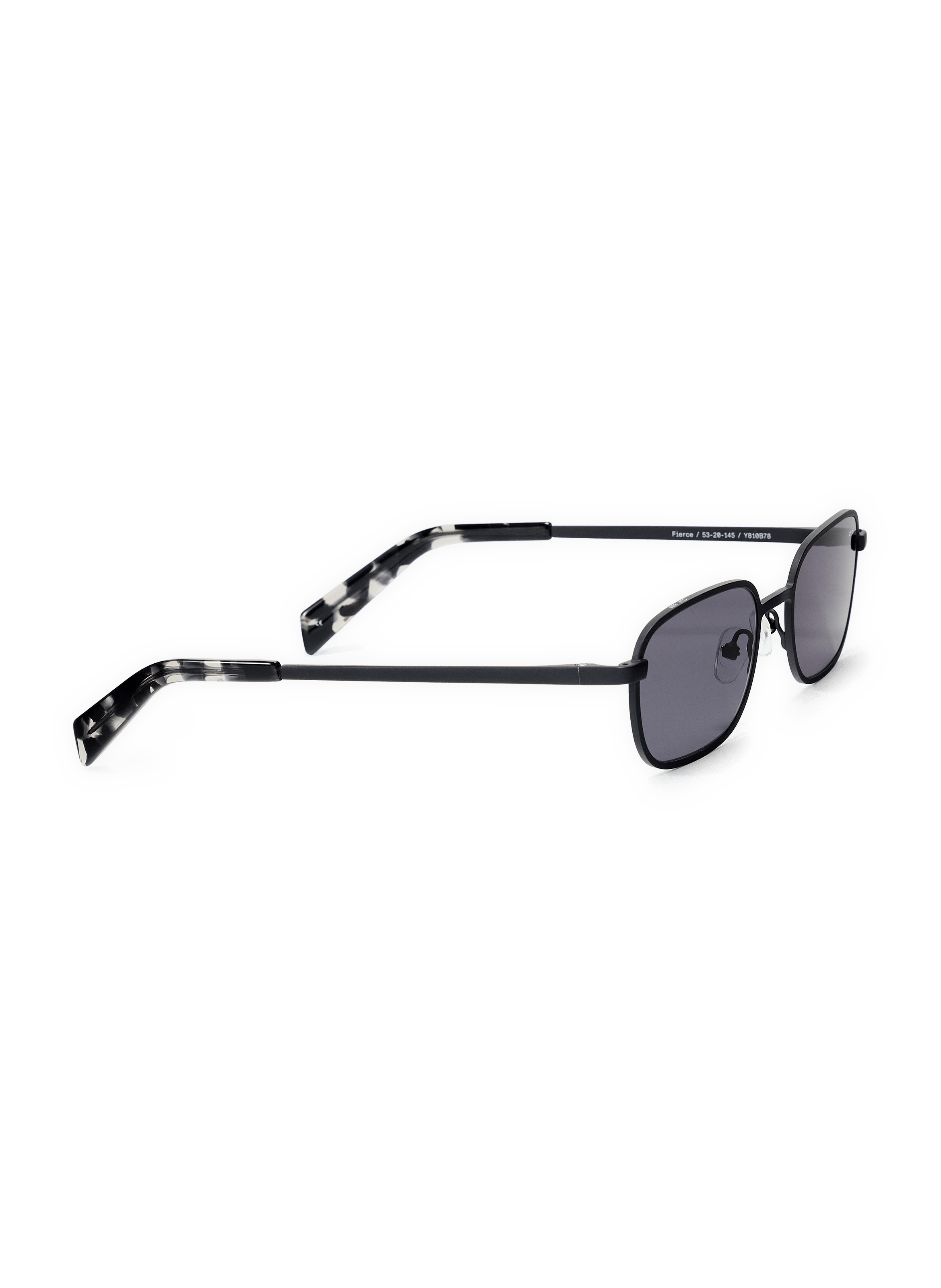 Lunettes de soleil à fines branches en acétate AY STUDIOS Noir