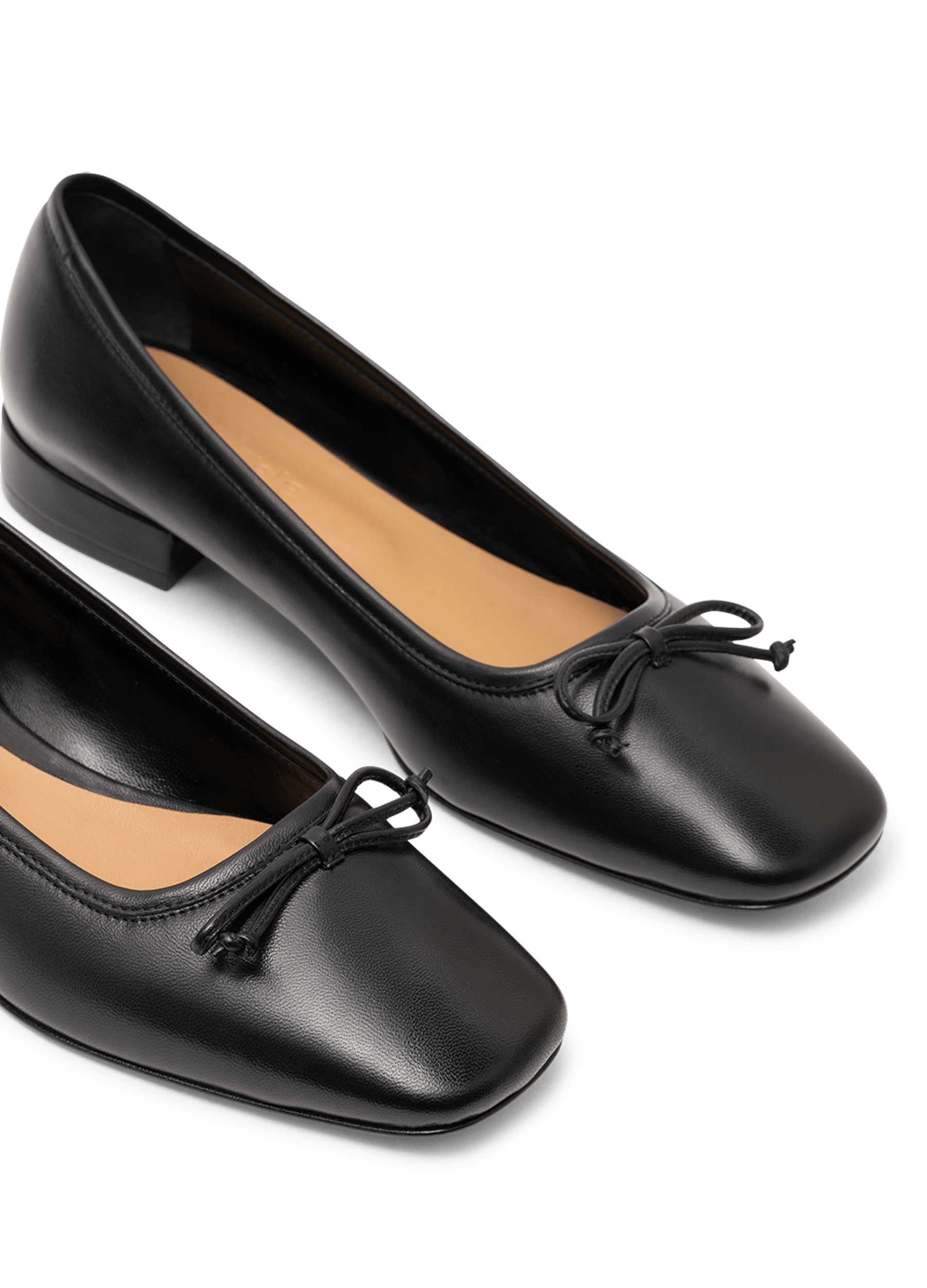 Ballerines toledo en nappa PARALLELE Noir