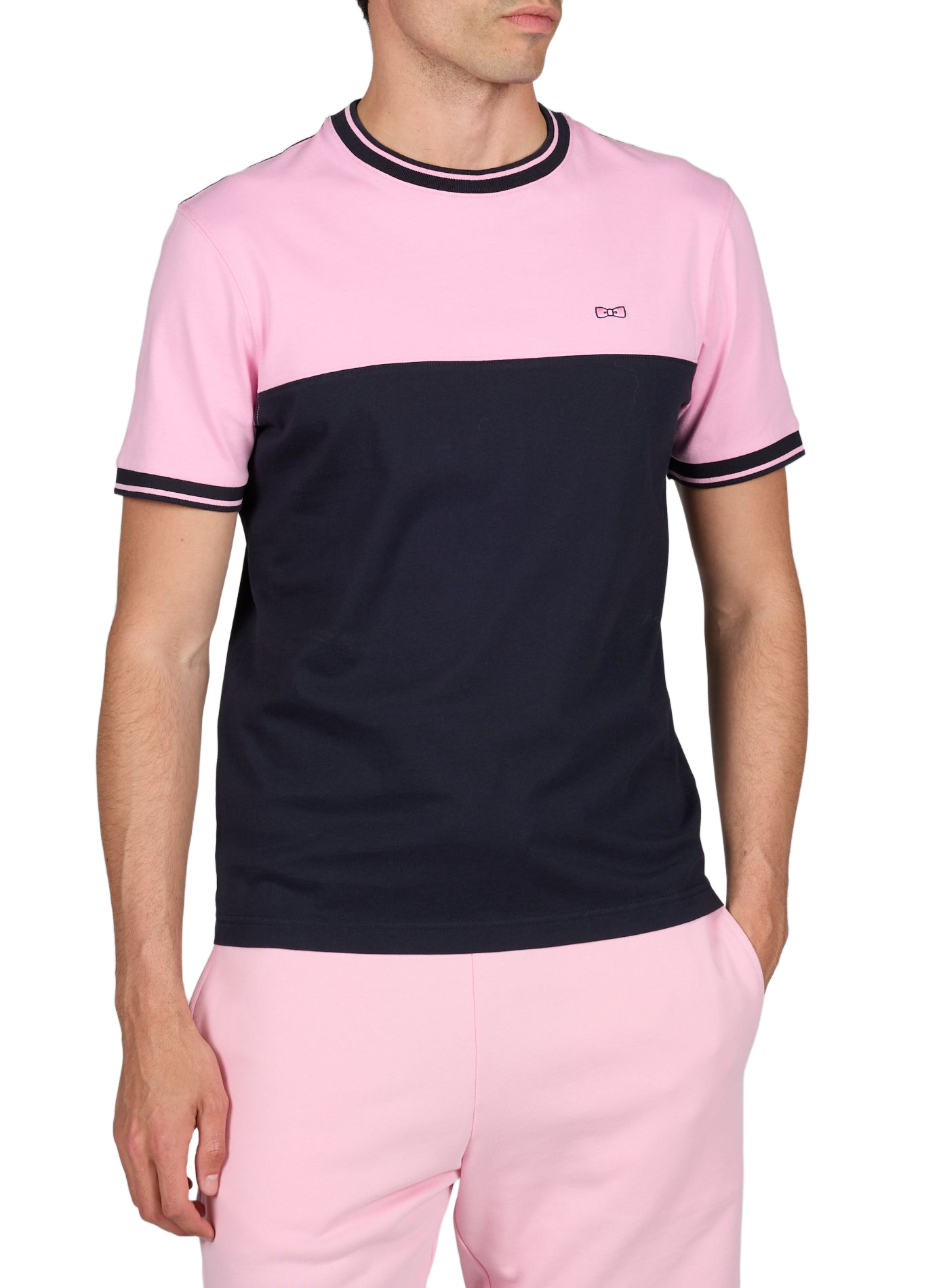 T-shirt à manches courtes en coton EDEN PARK Rose