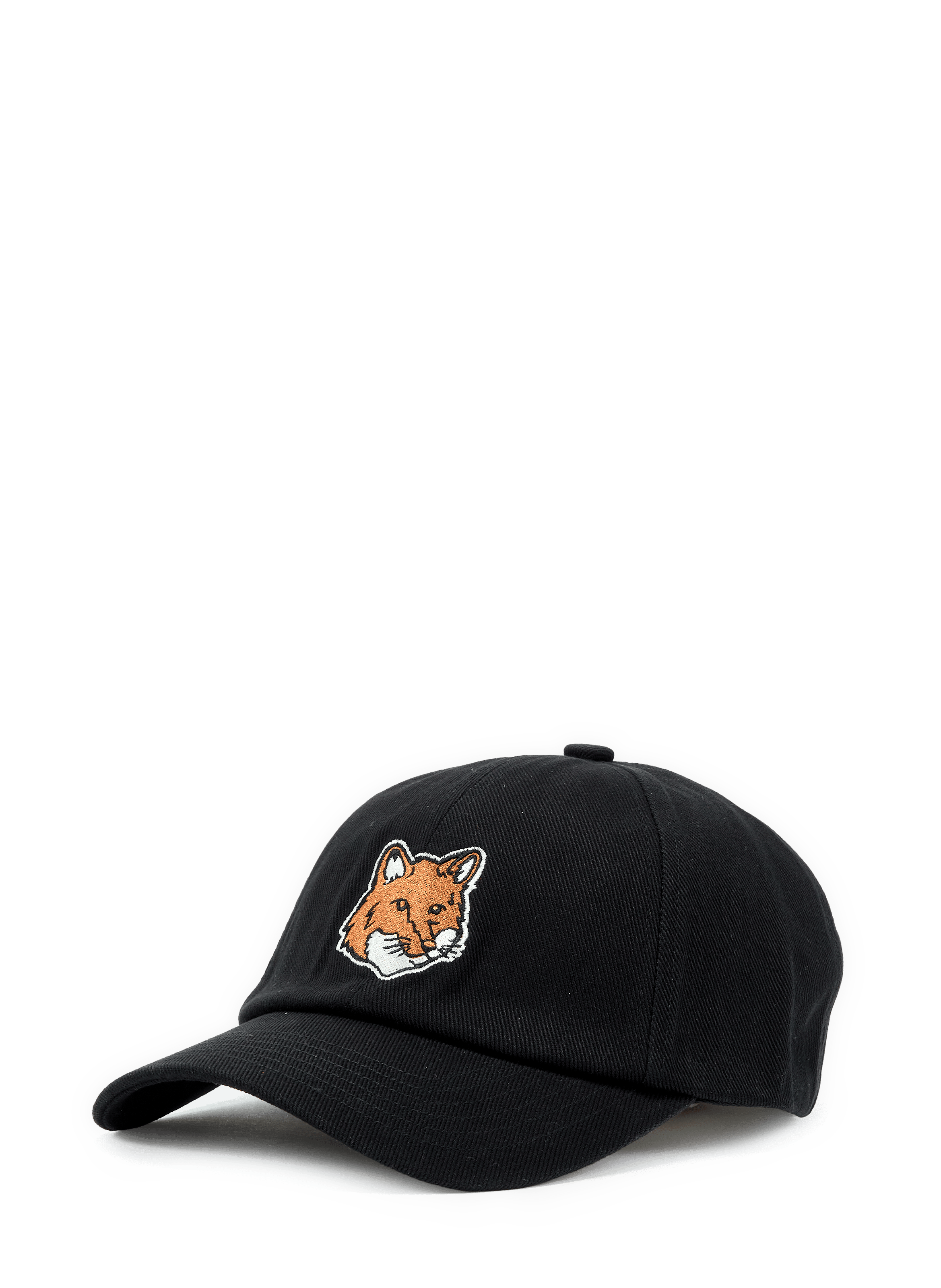 Casquette broderie logo en coton MAISON KITSUNÉ Noir