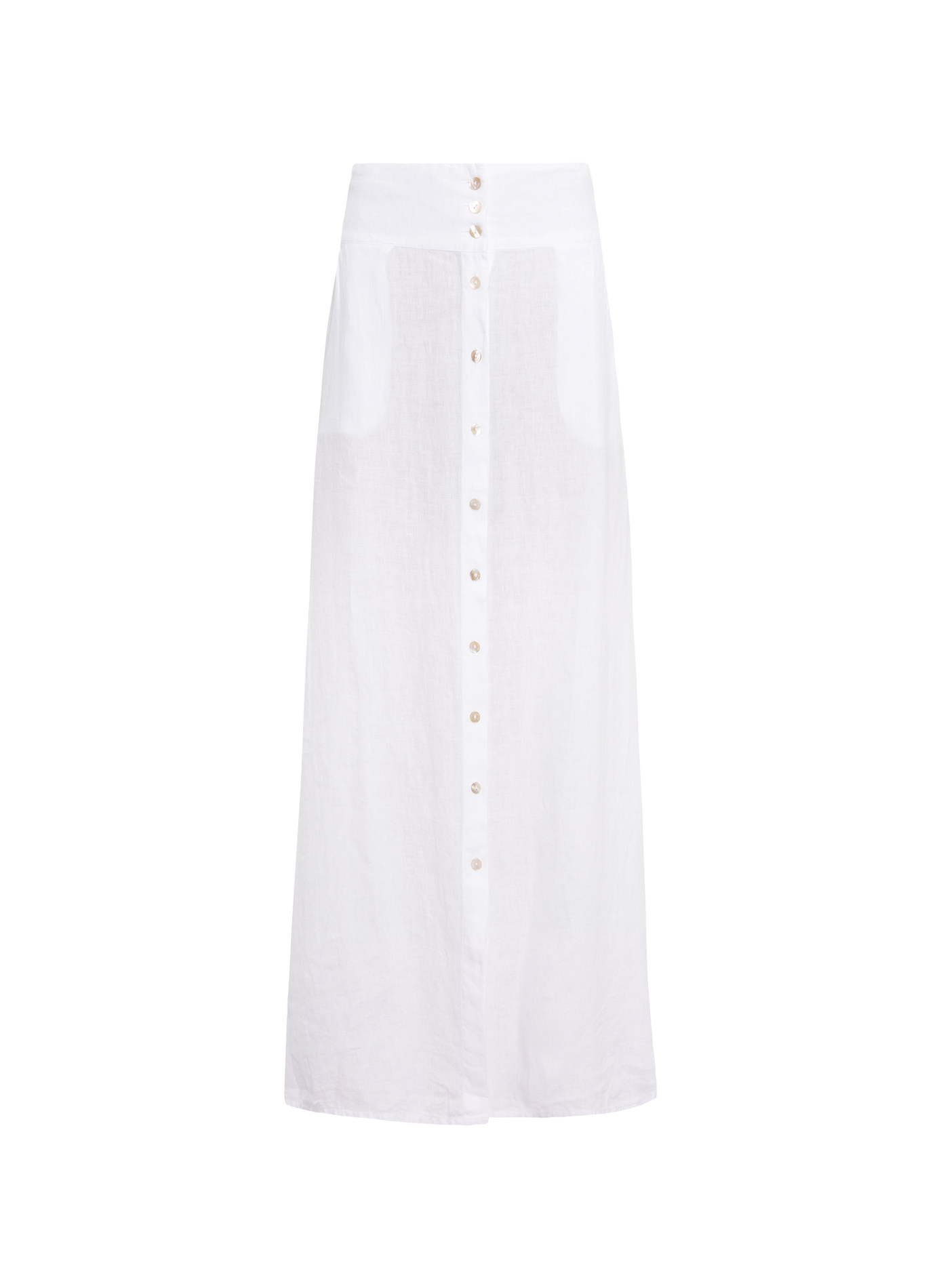 Jupe Mrs Mabe en lin MR MOOD Blanc