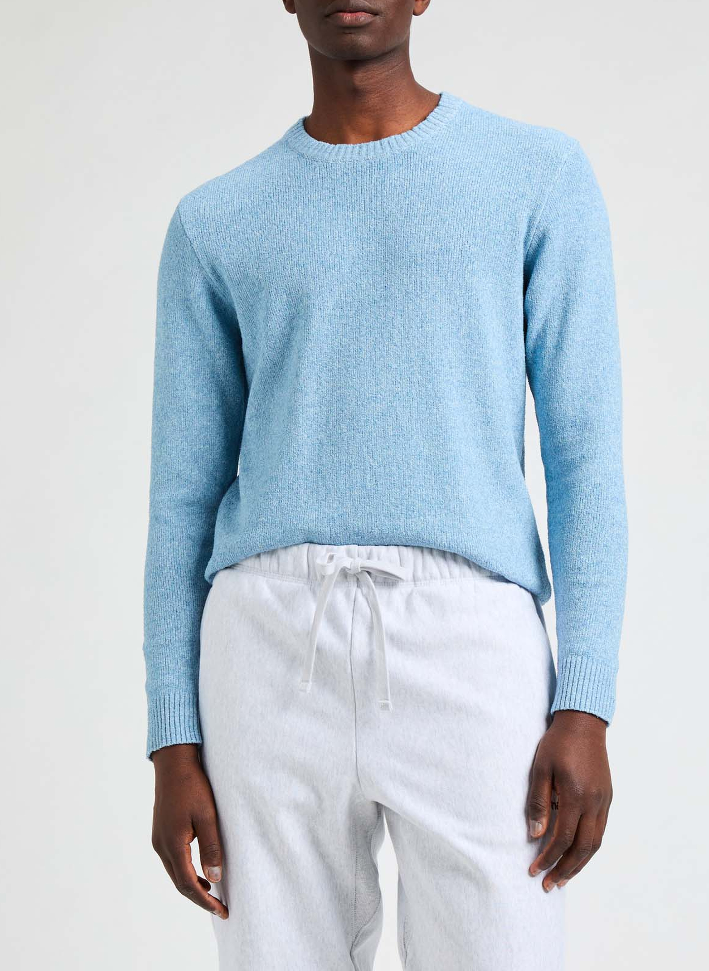 Pull à col rond en coton mélangé AU PRINTEMPS PARIS Bleu