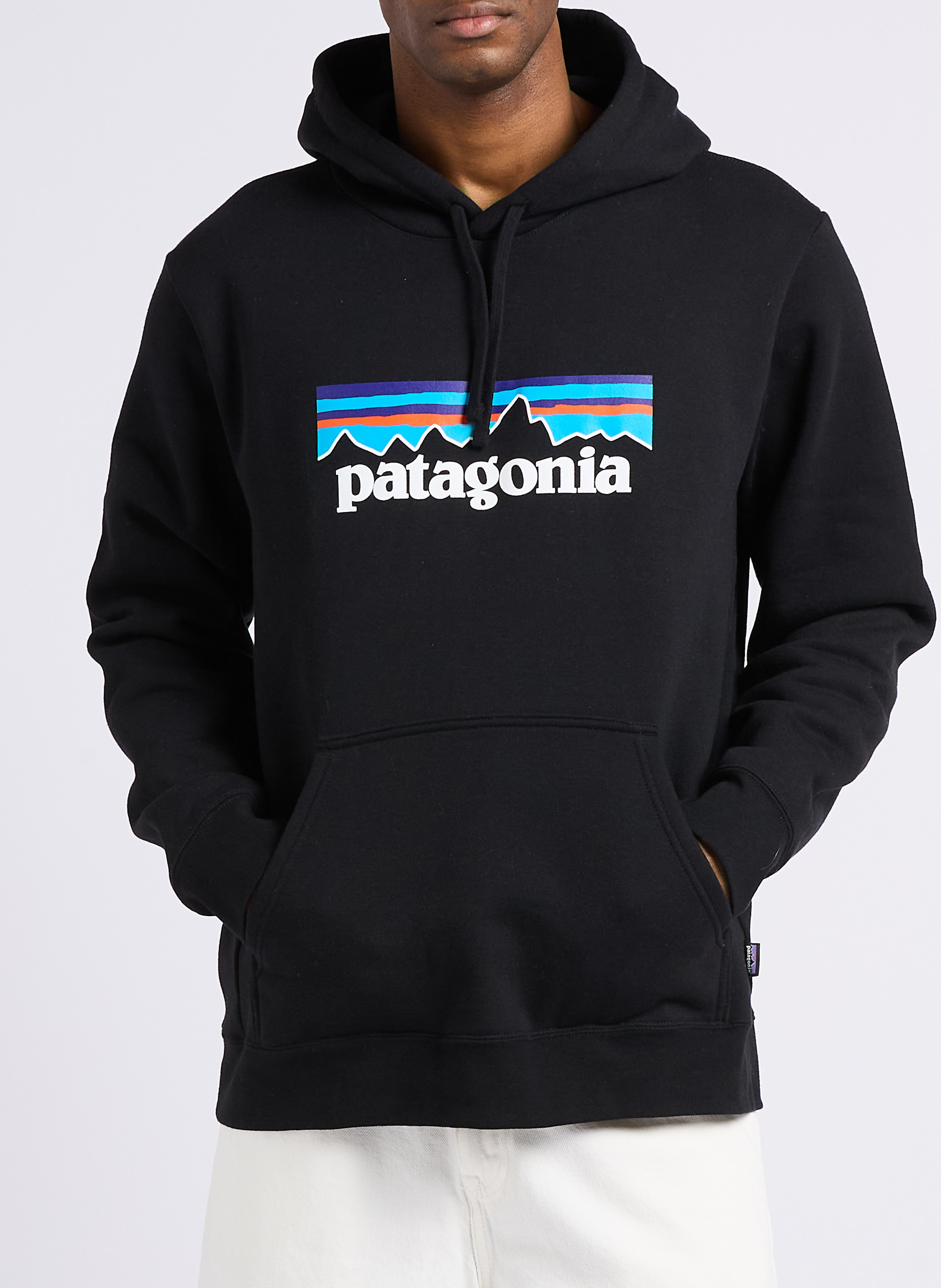 Sweat à capuche oversize en coton mélangé PATAGONIA Noir