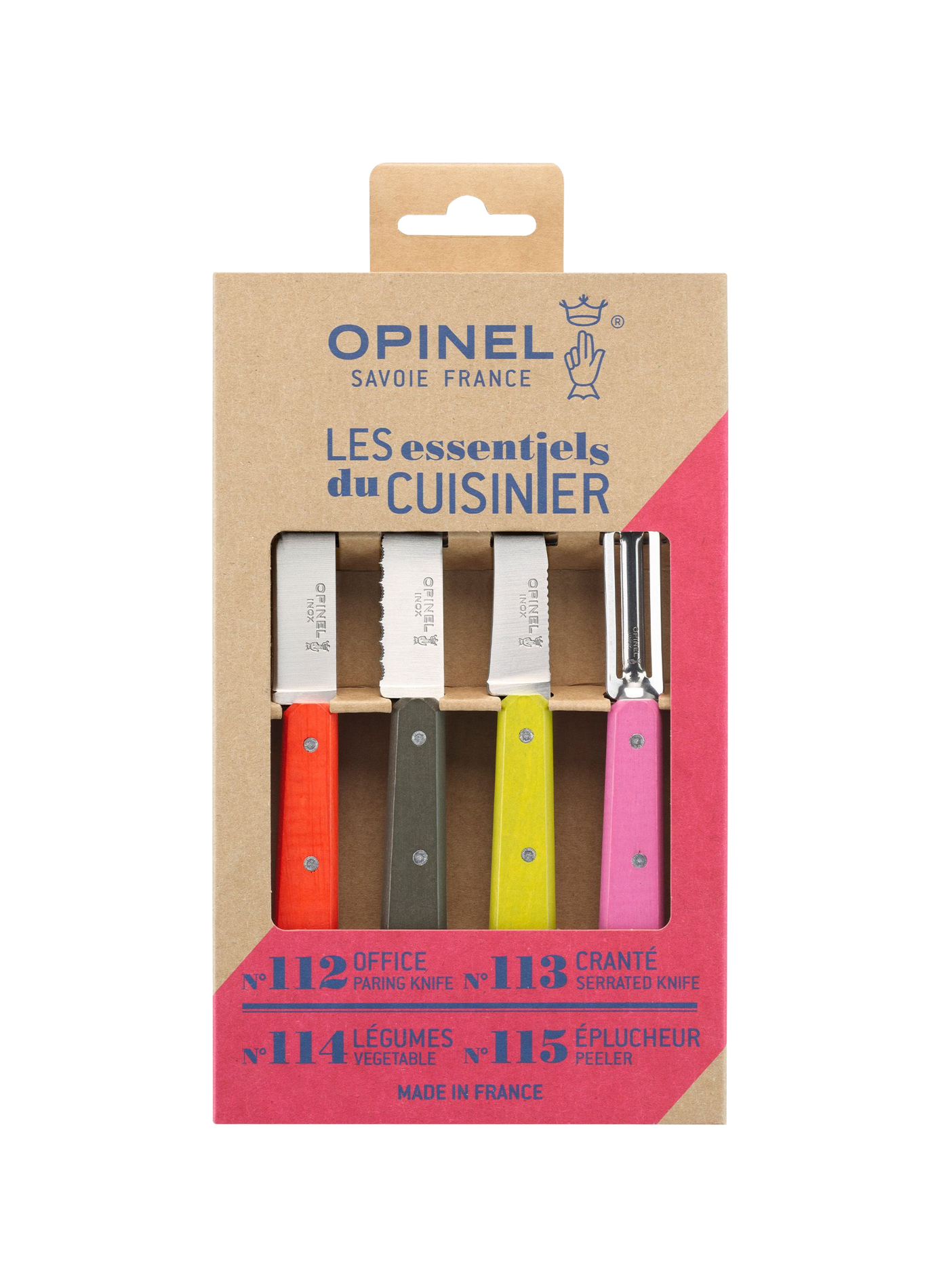 Set mit 4 Messern Die Essentials OPINEL Mehrfarbig
