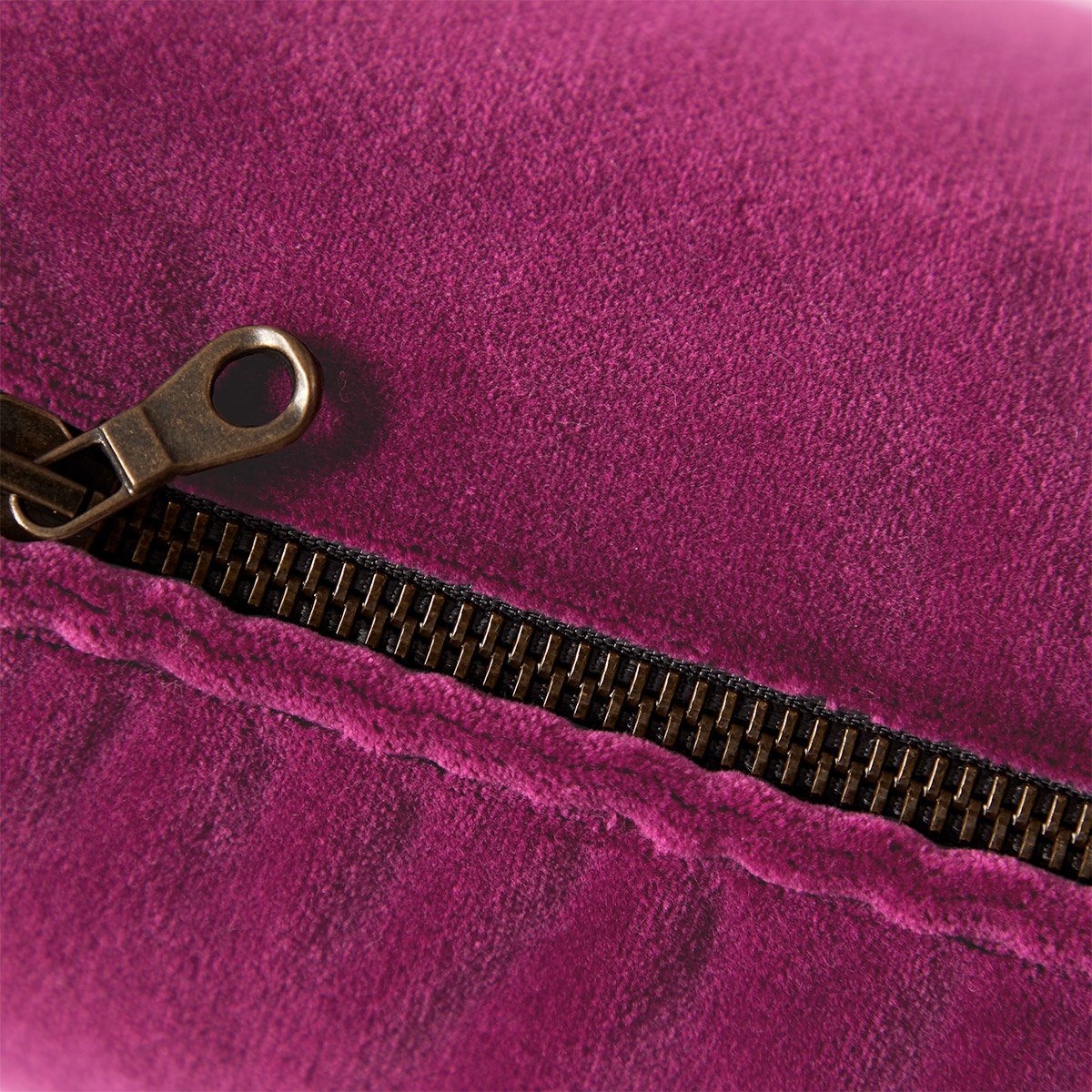 Housse de coussin en velours, divan | Rose YVES DELORME Maison