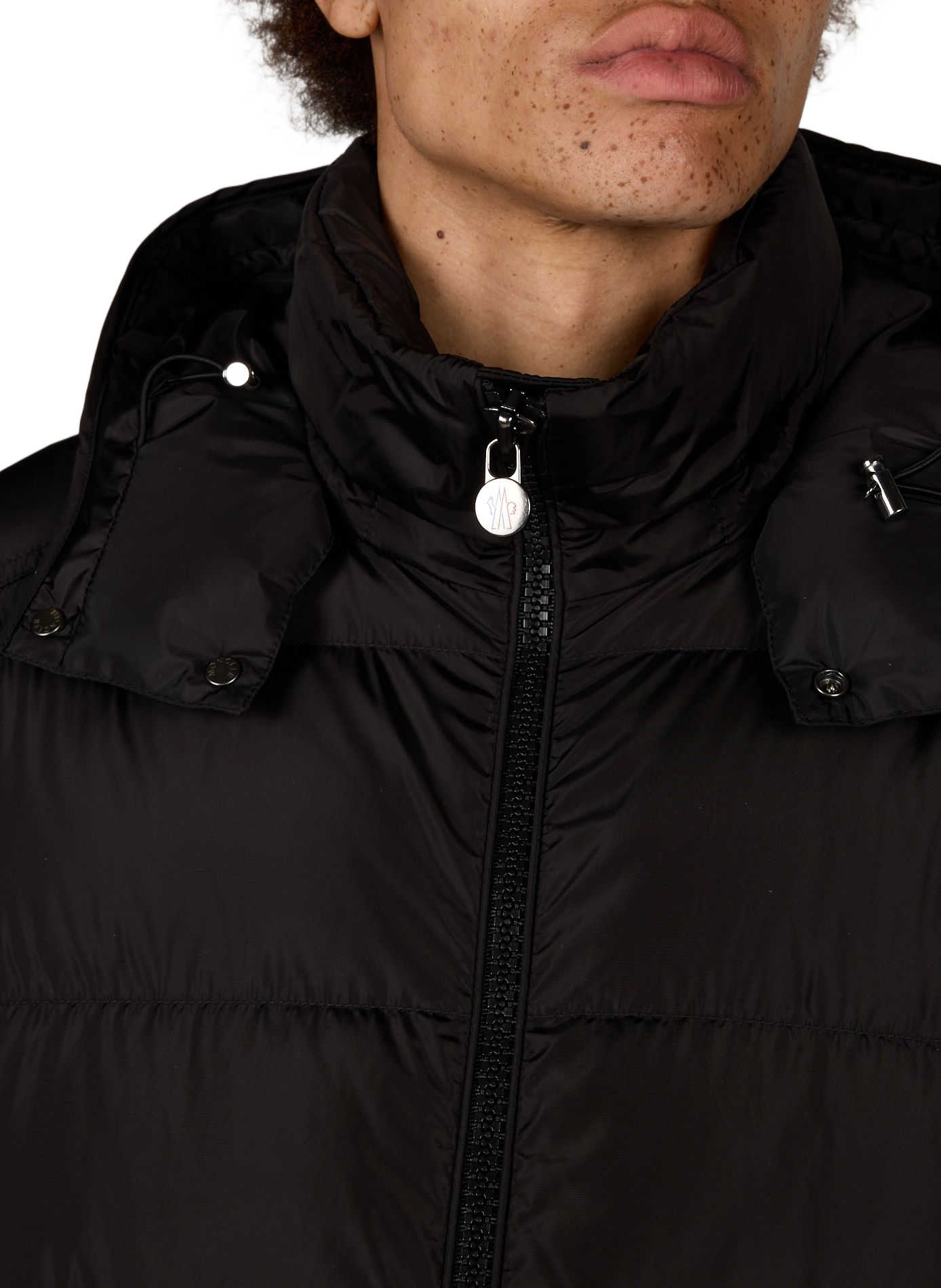 Tibb straight hooded puffer coat MONCLER Black