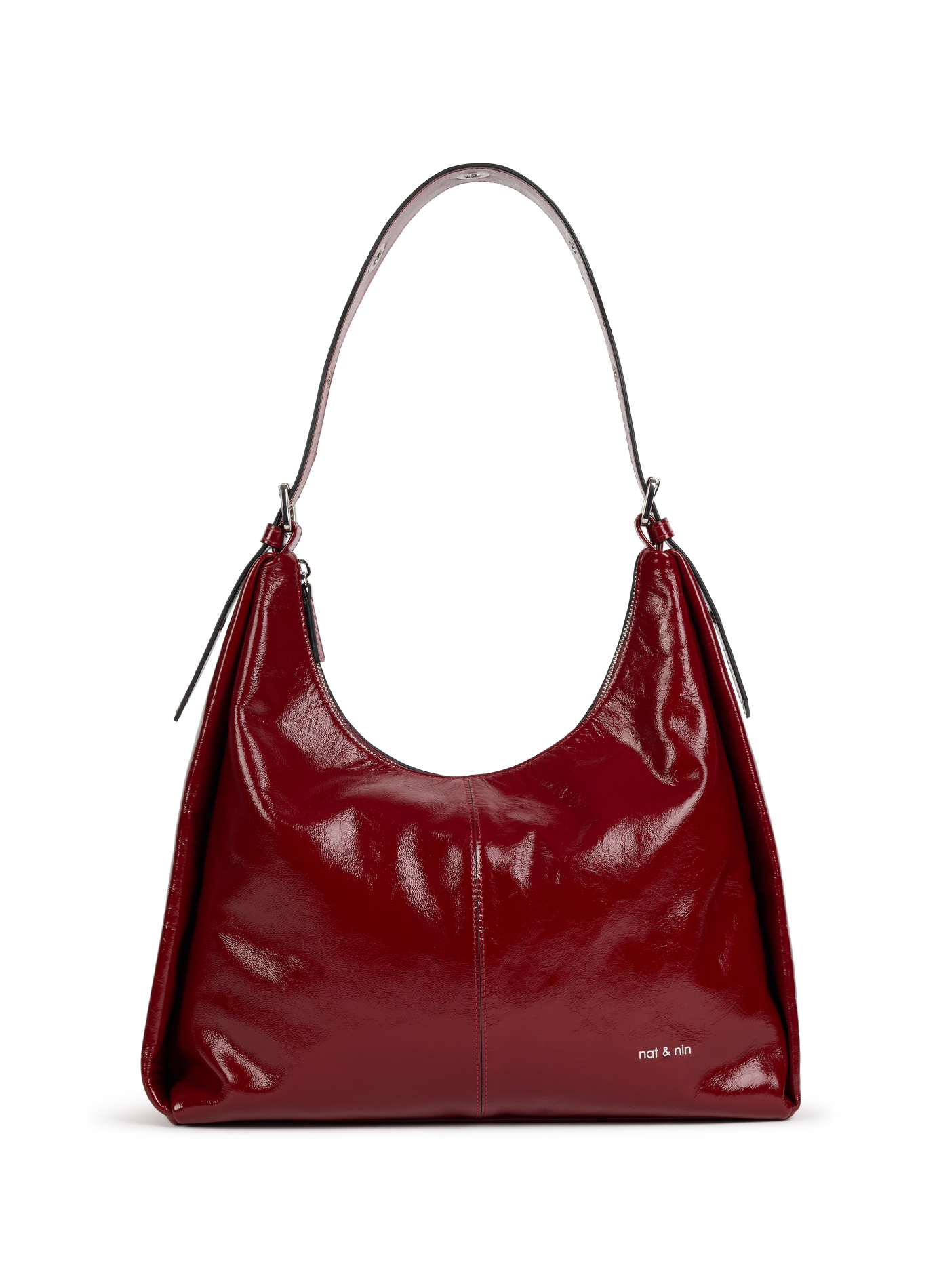 Sac porté épaule Tina en cuir NAT & NIN Rouge