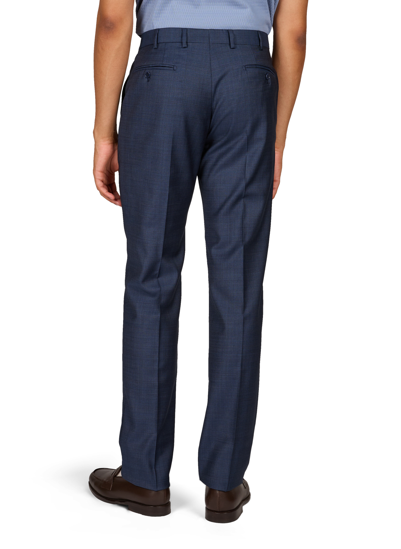 Two-piece virgin wool tweed suit EMPORIO ARMANI Blue