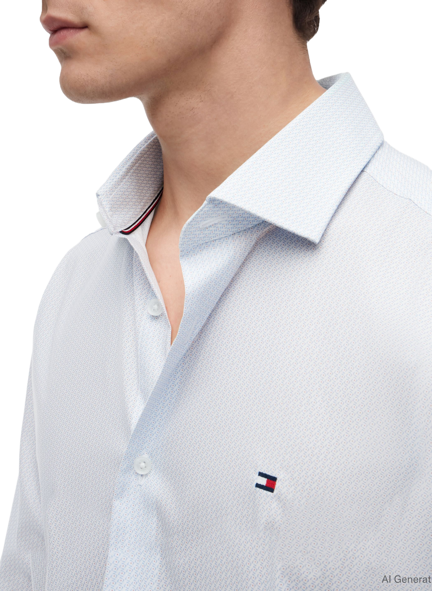 Chemise en coton TOMMY HILFIGER Bleu