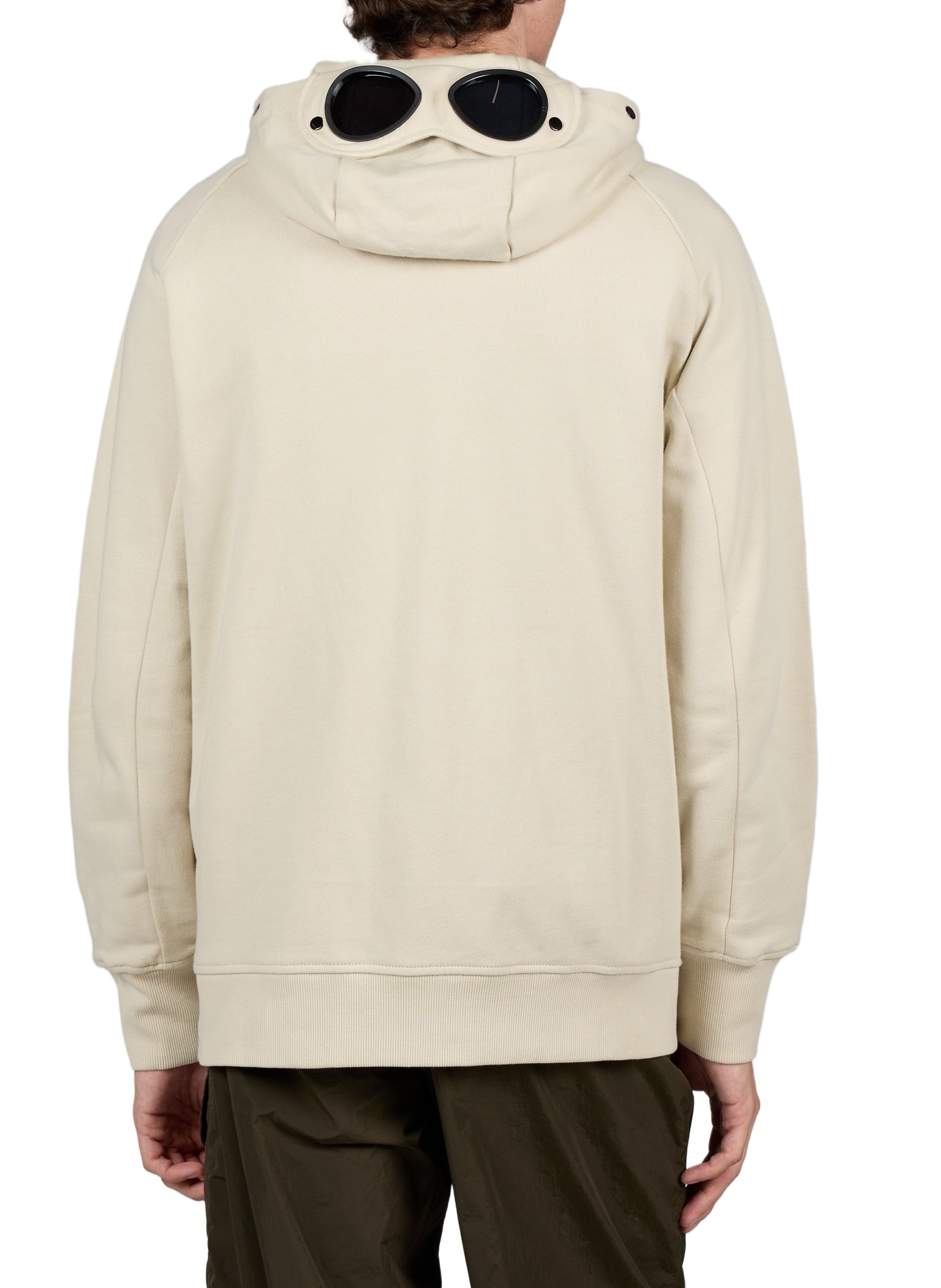 Kapuzenpullover aus Baumwolle mit integrierter Brille CP COMPANY Beige