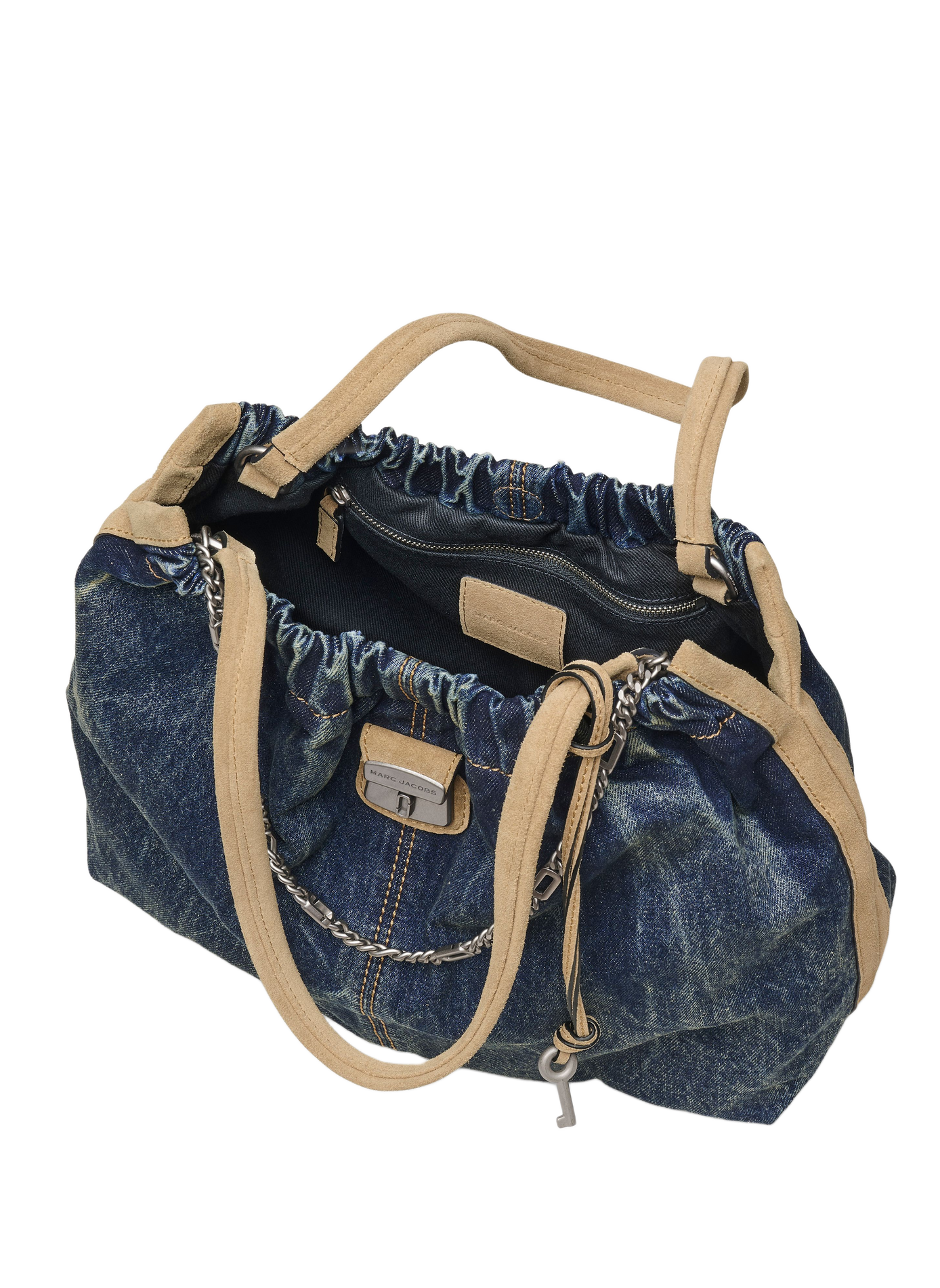 Tasche aus Denim-Wildleder Cristina Tote aus Baumwolle MARC JACOBS Blau