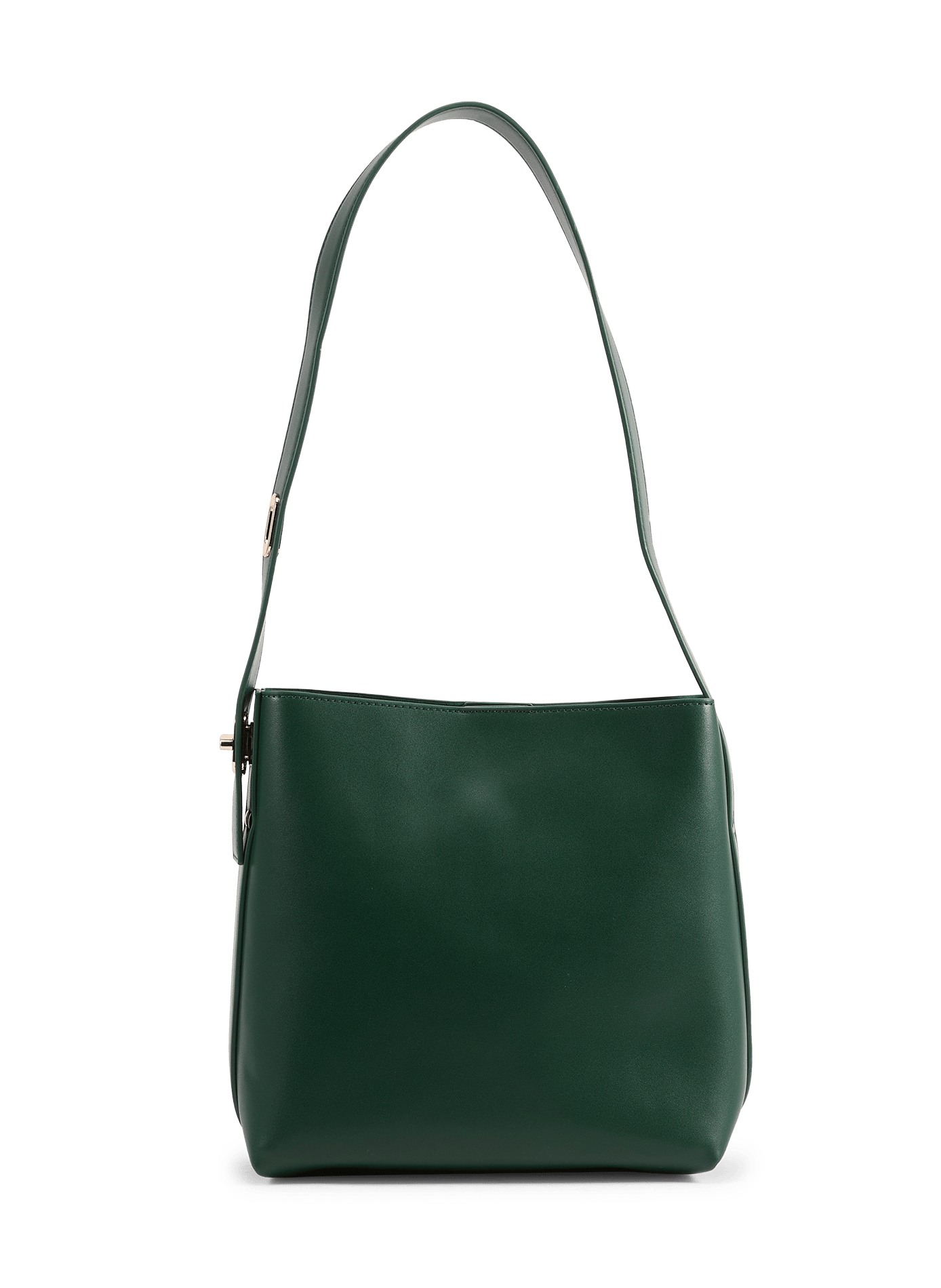 Solid color bucket bag with adjustable handle AU PRINTEMPS PARIS Green
