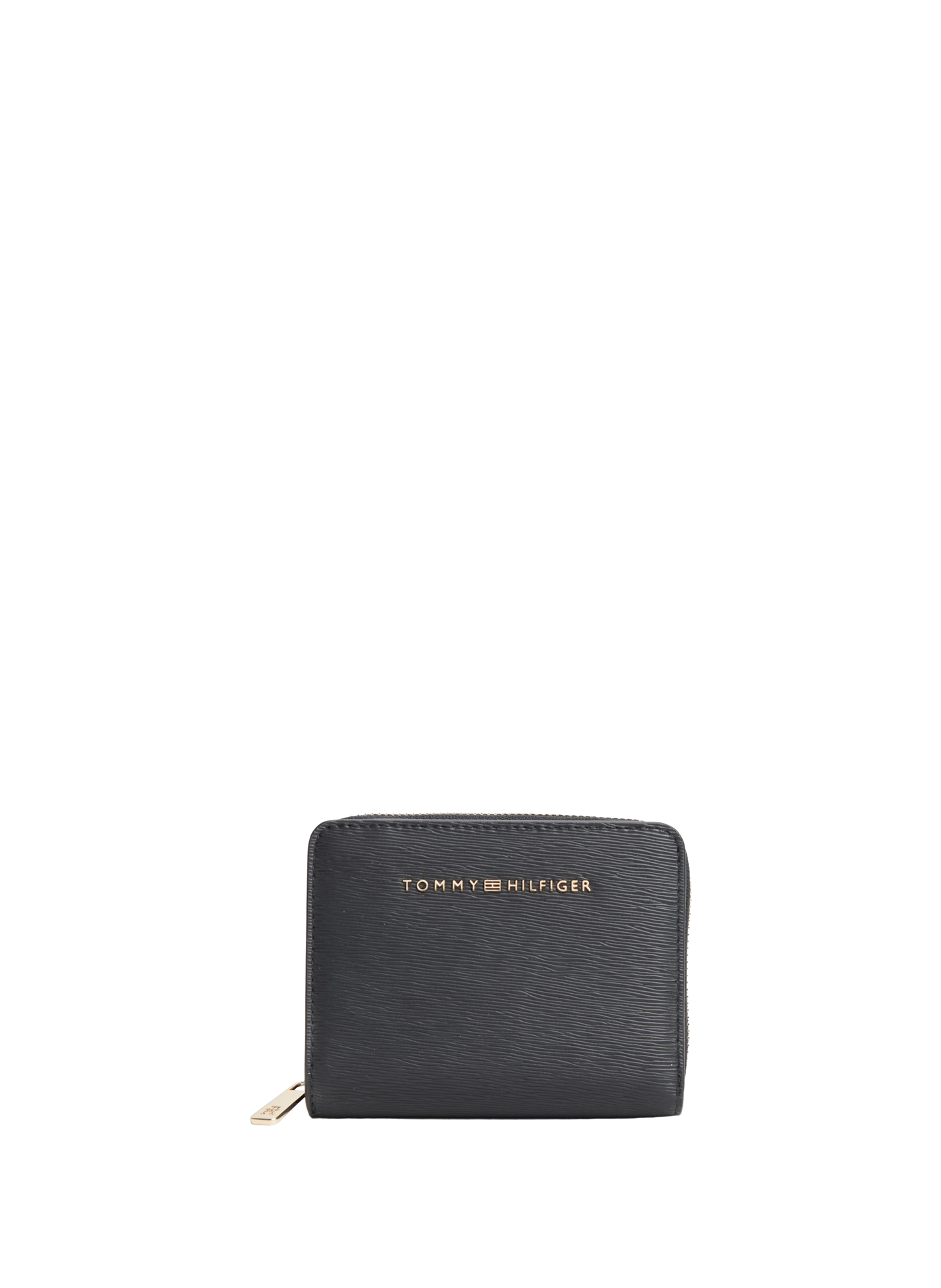 Plain zip-around wallet TOMMY HILFIGER Black