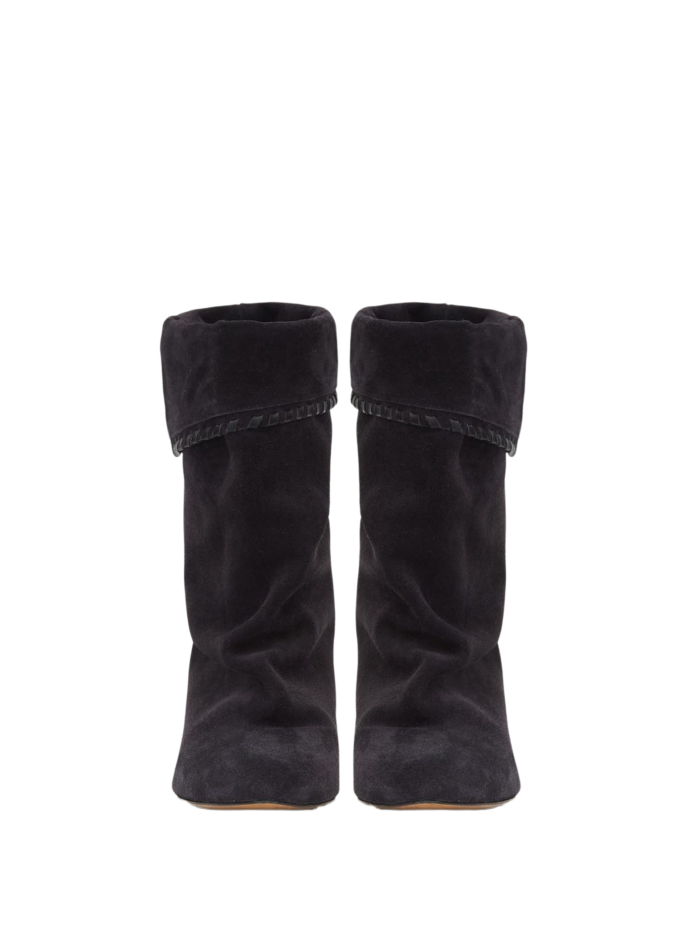 Draped Dalby boots in suede veal leather ISABEL MARANT Black