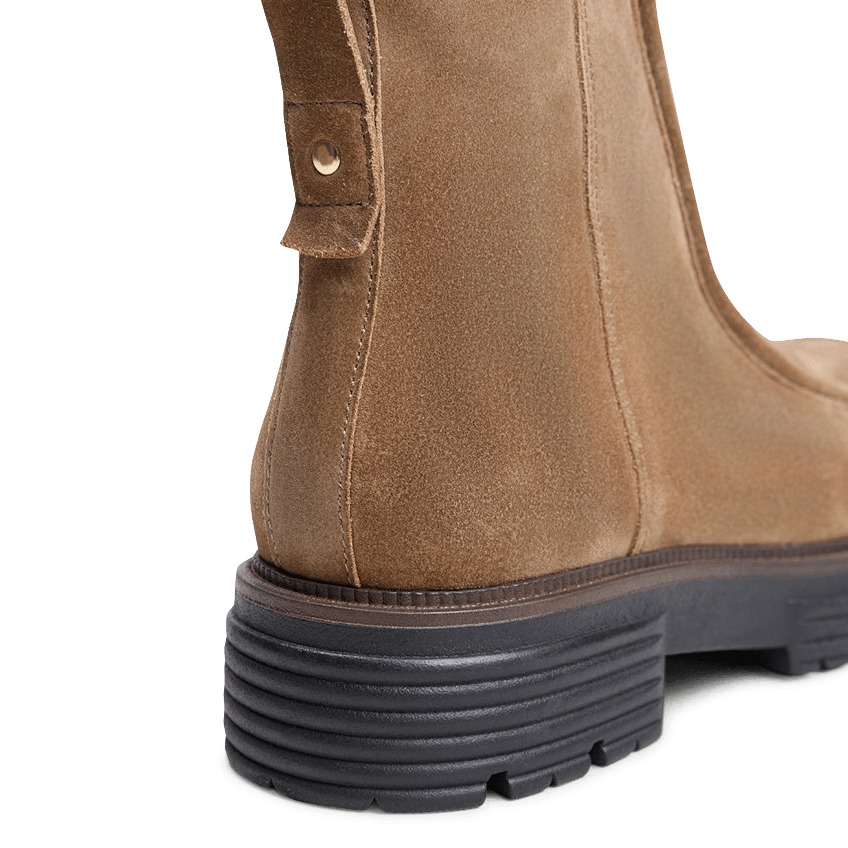 Bottines à bouts ronds en suède avi JONAK Beige