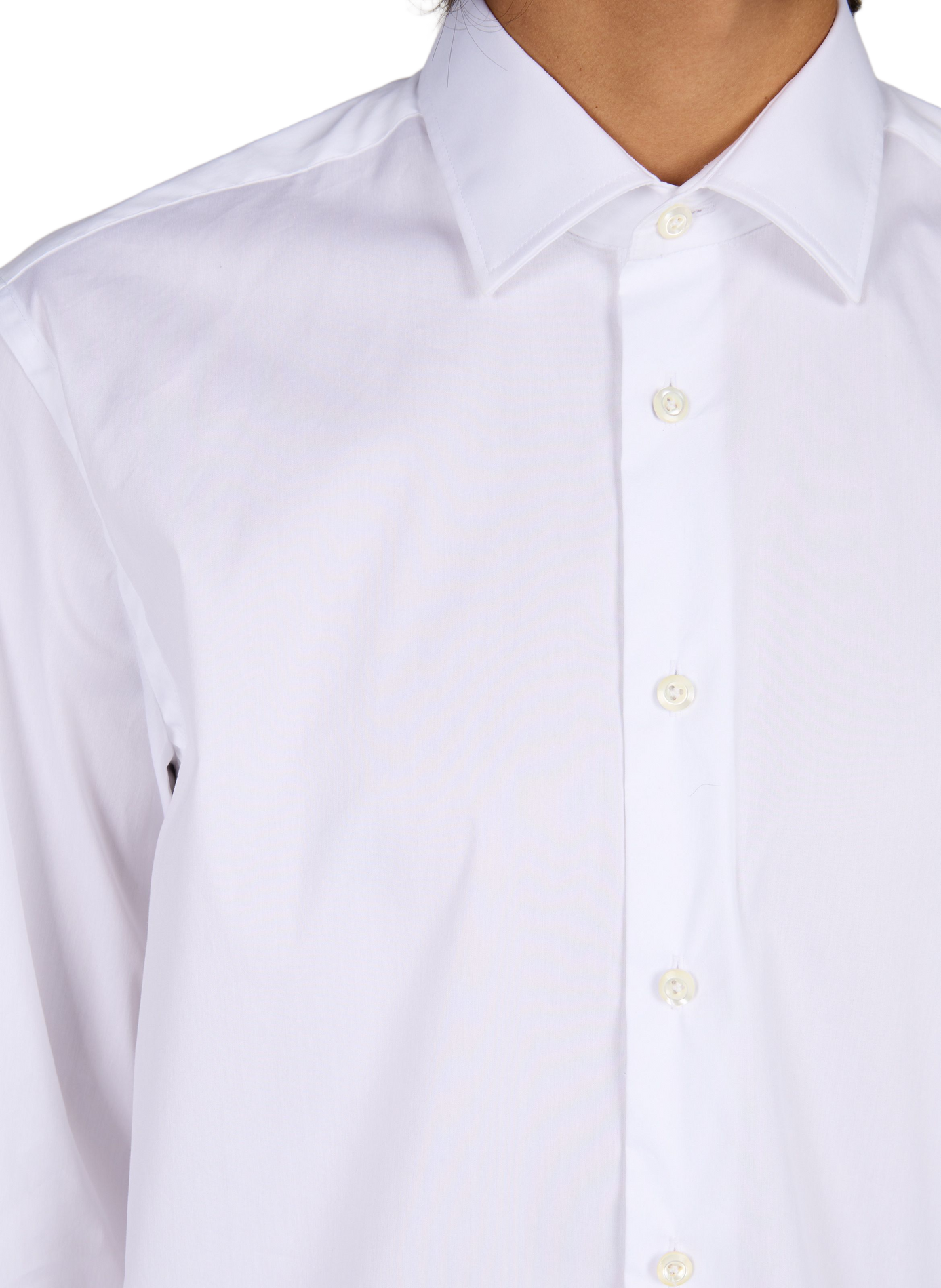 Chemise col classique en coton mélangé VAN LAACK Blanc