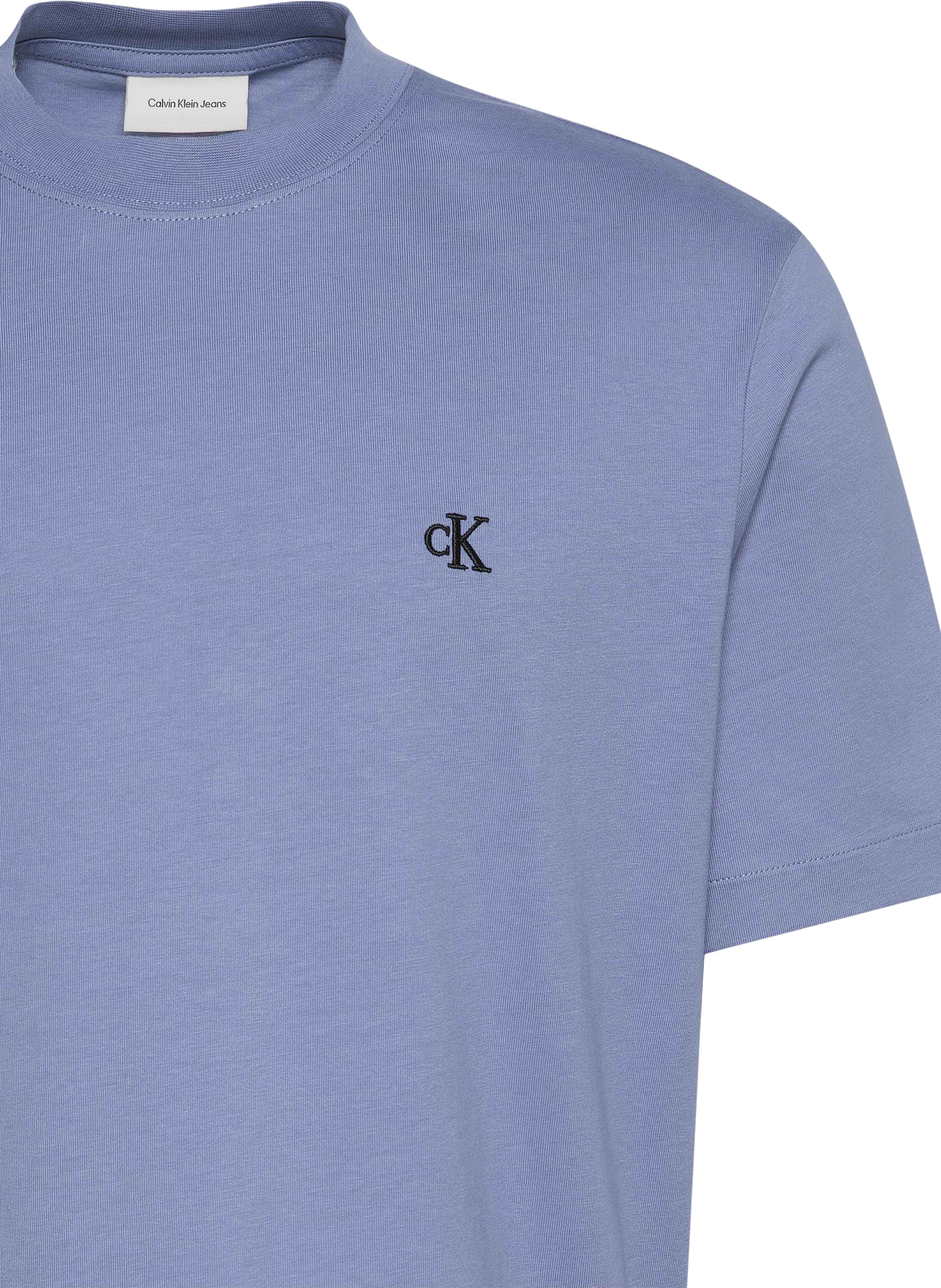 Katoenen t-shirt | Blauw CALVIN KLEIN Heren