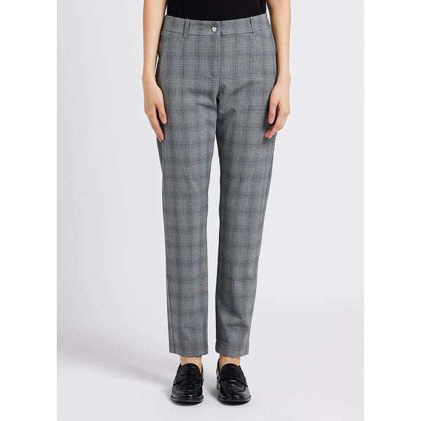 Pantalon droit à carreaux