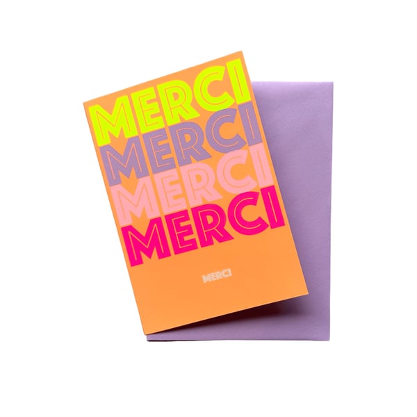 Carte postale Merci