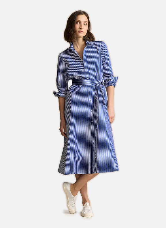 Robe longue à rayures Bleu by POLO RALPH LAUREN POLO RALPH LAUREN Robe longue à rayures Bleu