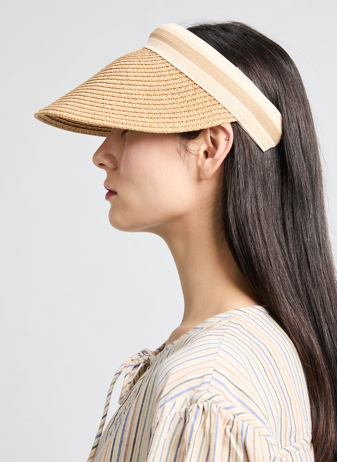 Visière en Rafia AU PRINTEMPS PARIS Marron