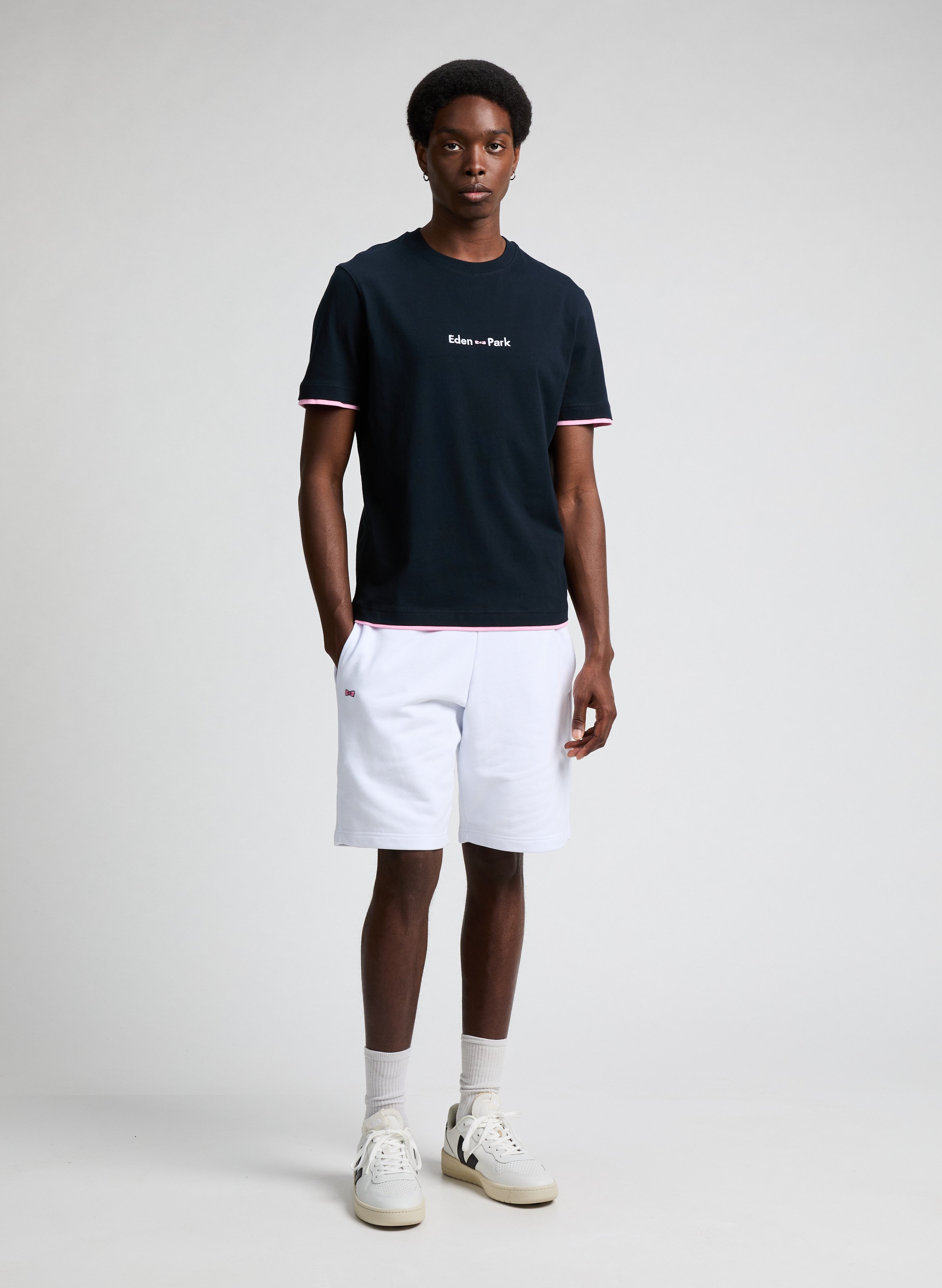 Short en coton EDEN PARK Blanc