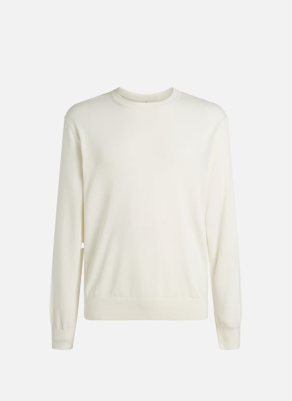 Pull en coton duveteux Blanc by CALVIN KLEIN CALVIN KLEIN Pull en coton duveteux Blanc