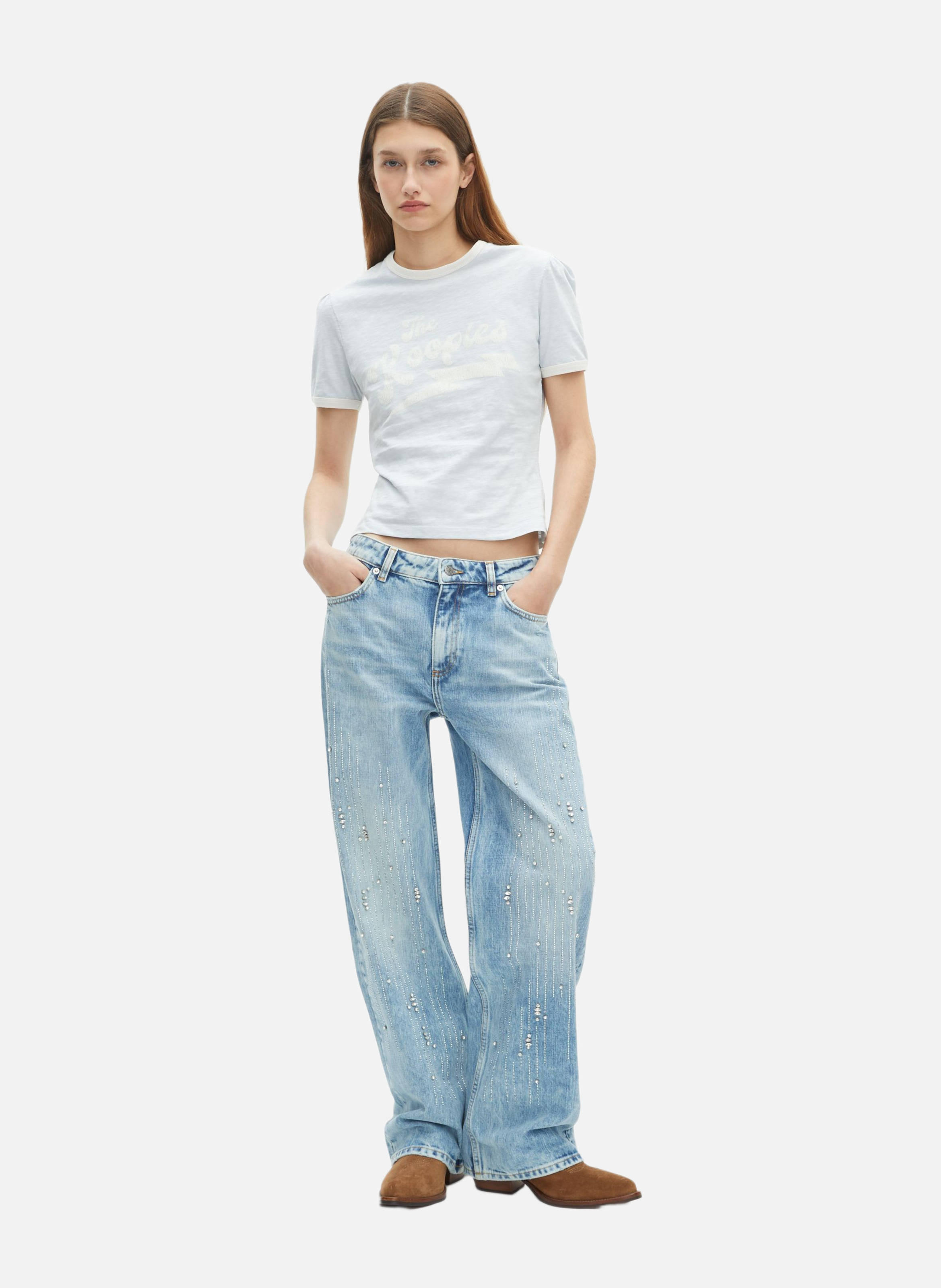 T-shirt avec sérigraphie THE KOOPLES Bleu