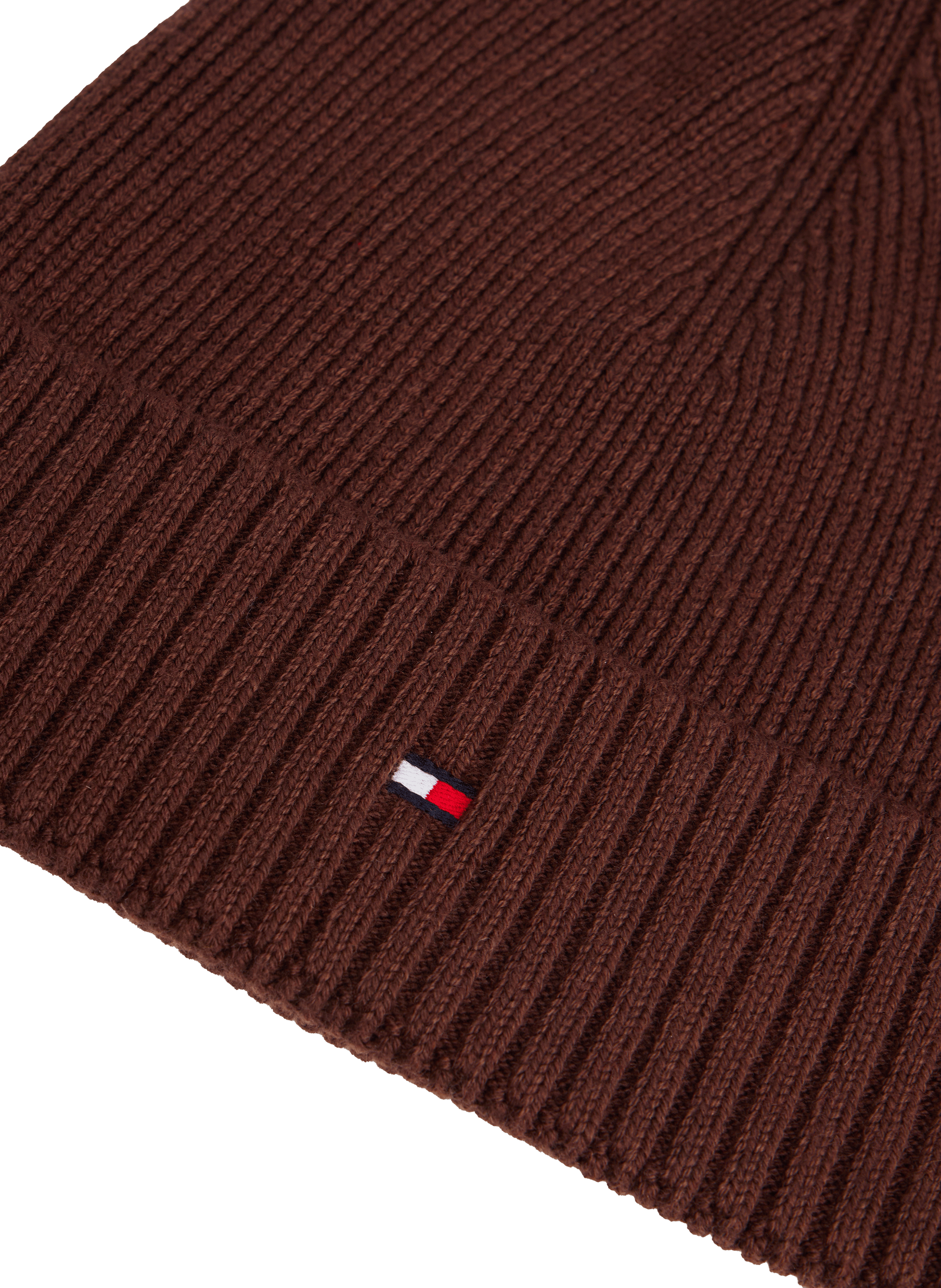 Cotton beanie TOMMY HILFIGER Brown