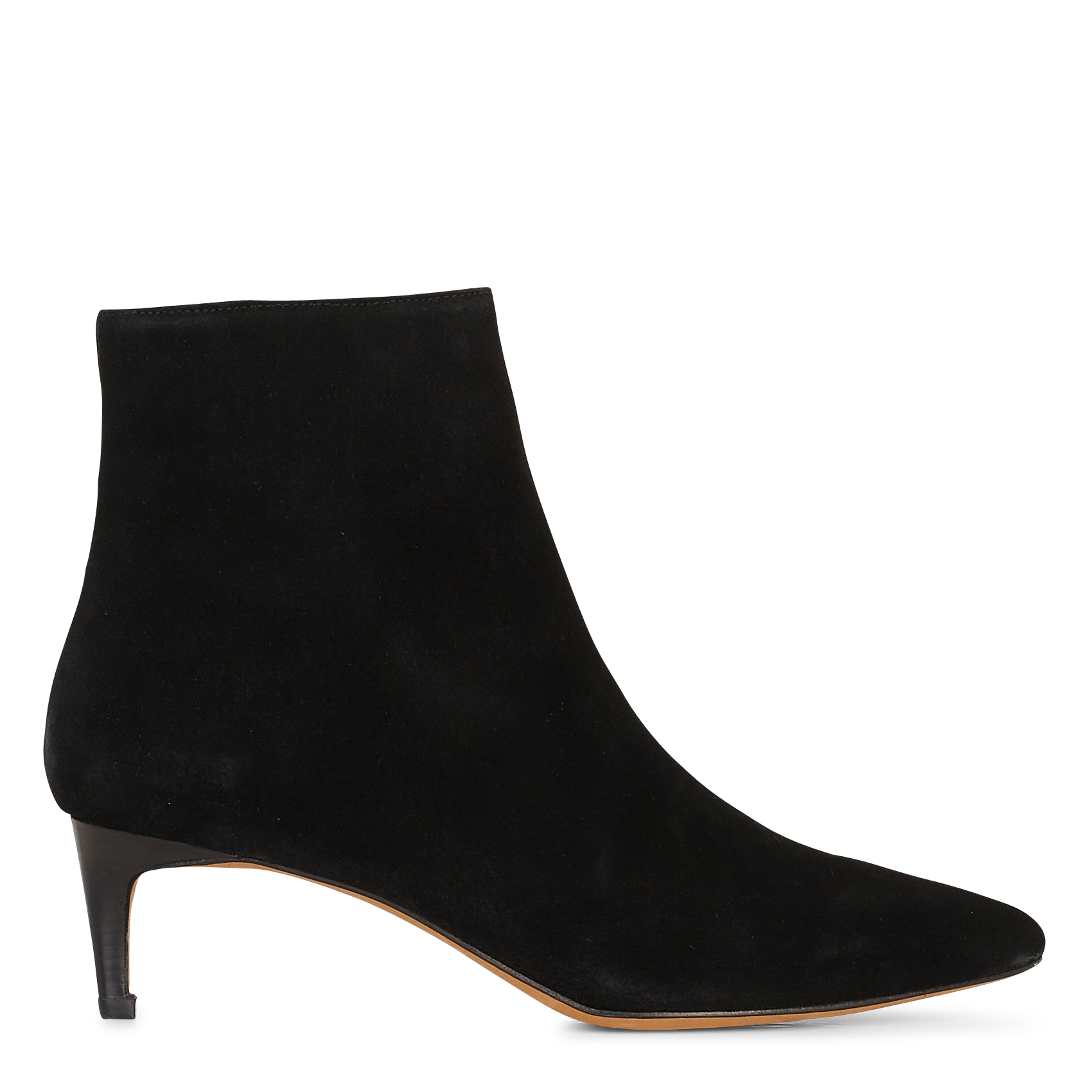 Bottines à bout pointu en cuir mara  Noir