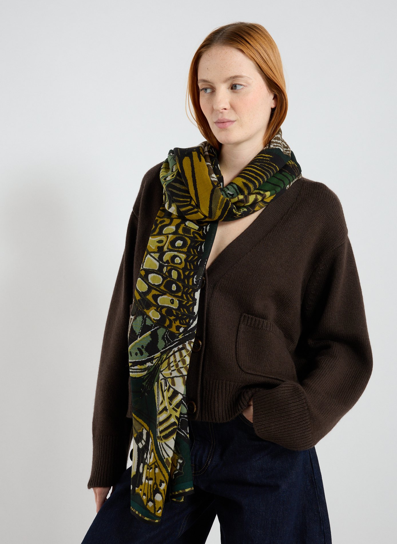 Écharpe à imprimé en laine INOUITOOSH Multicolore