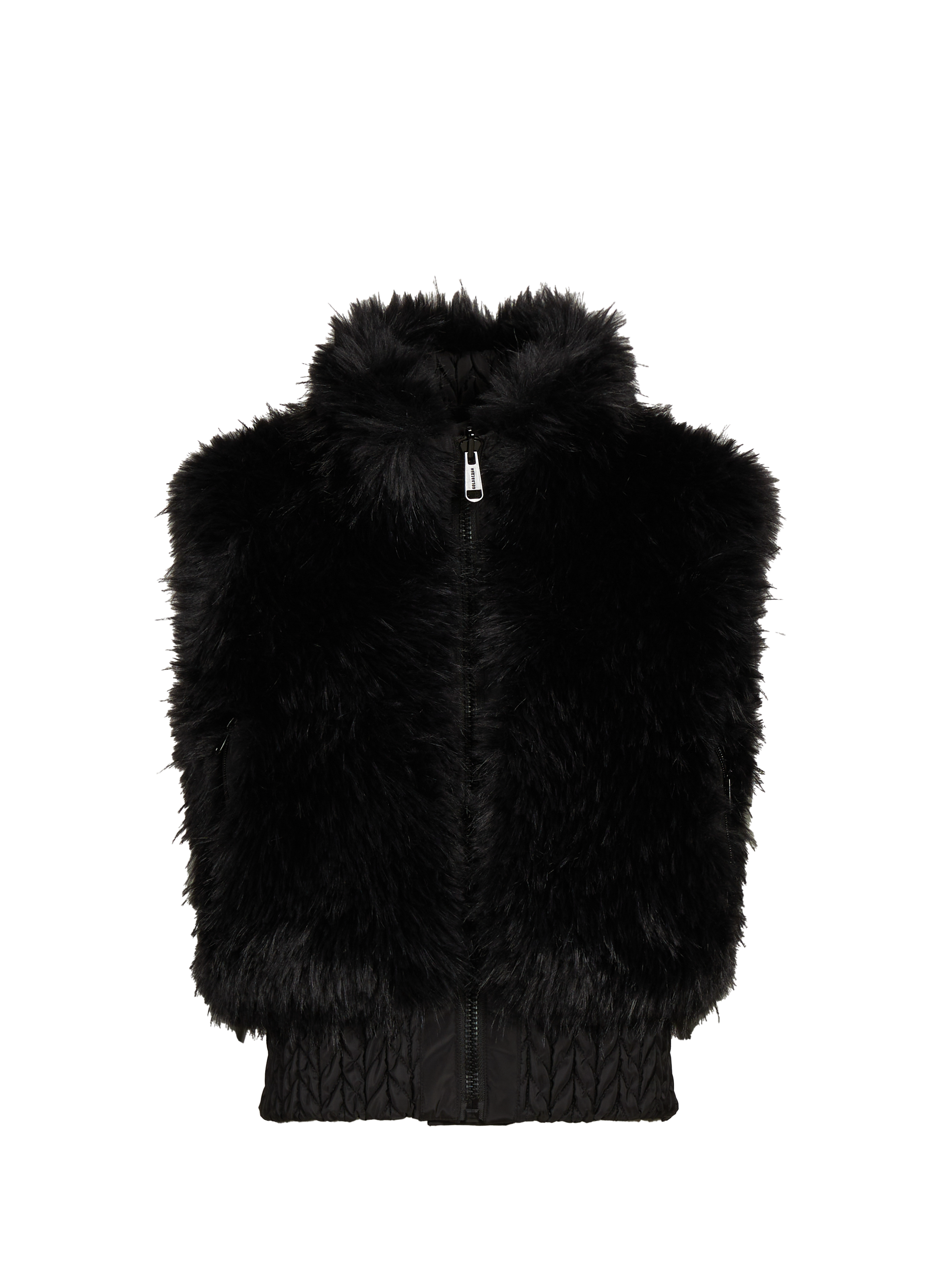GOLDBERGH Veste sans manches effet fourrure Noir
