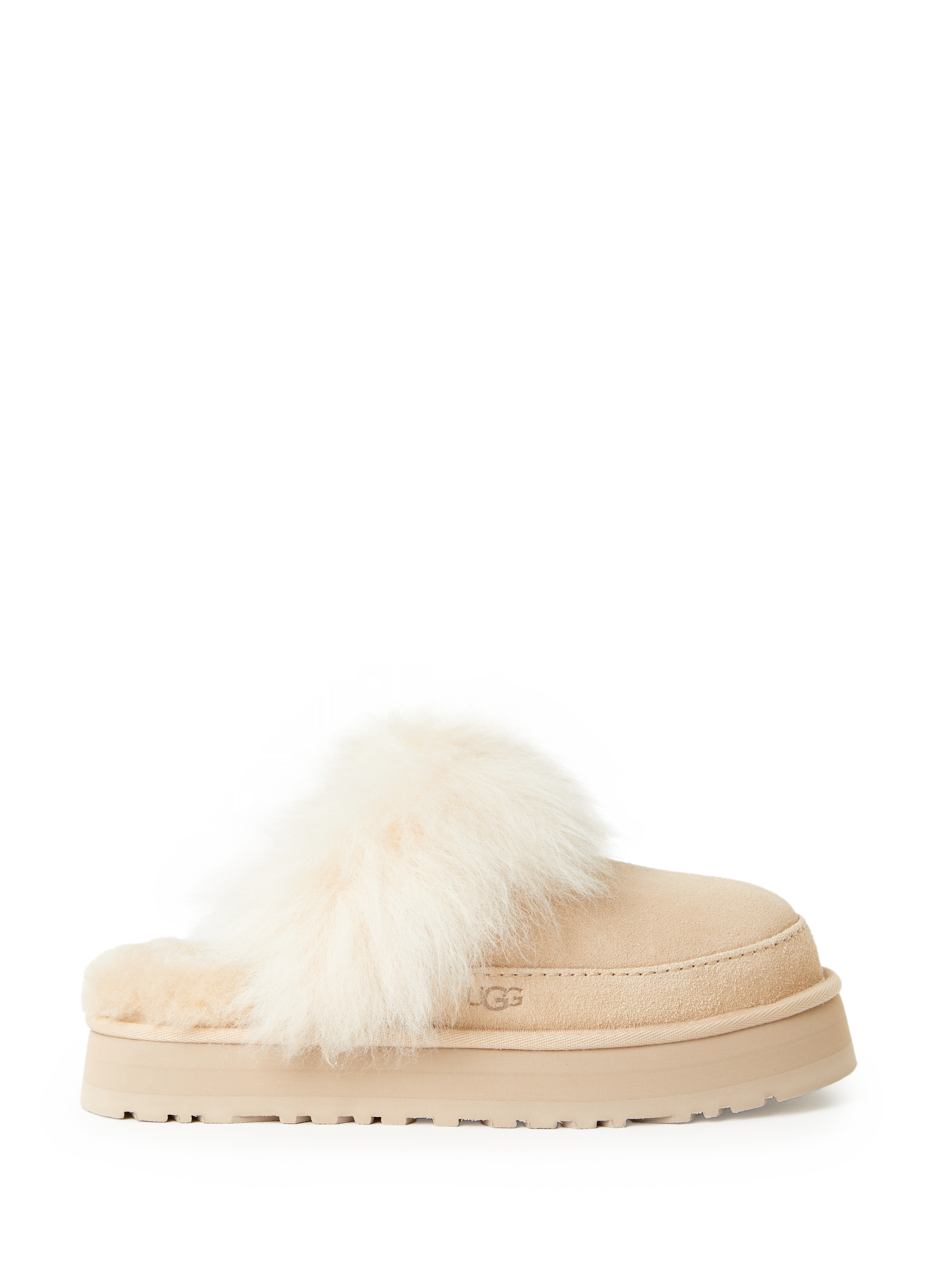 Mules à fourrure en cuir Beige by UGG UGG Mules à fourrure en cuir Beige