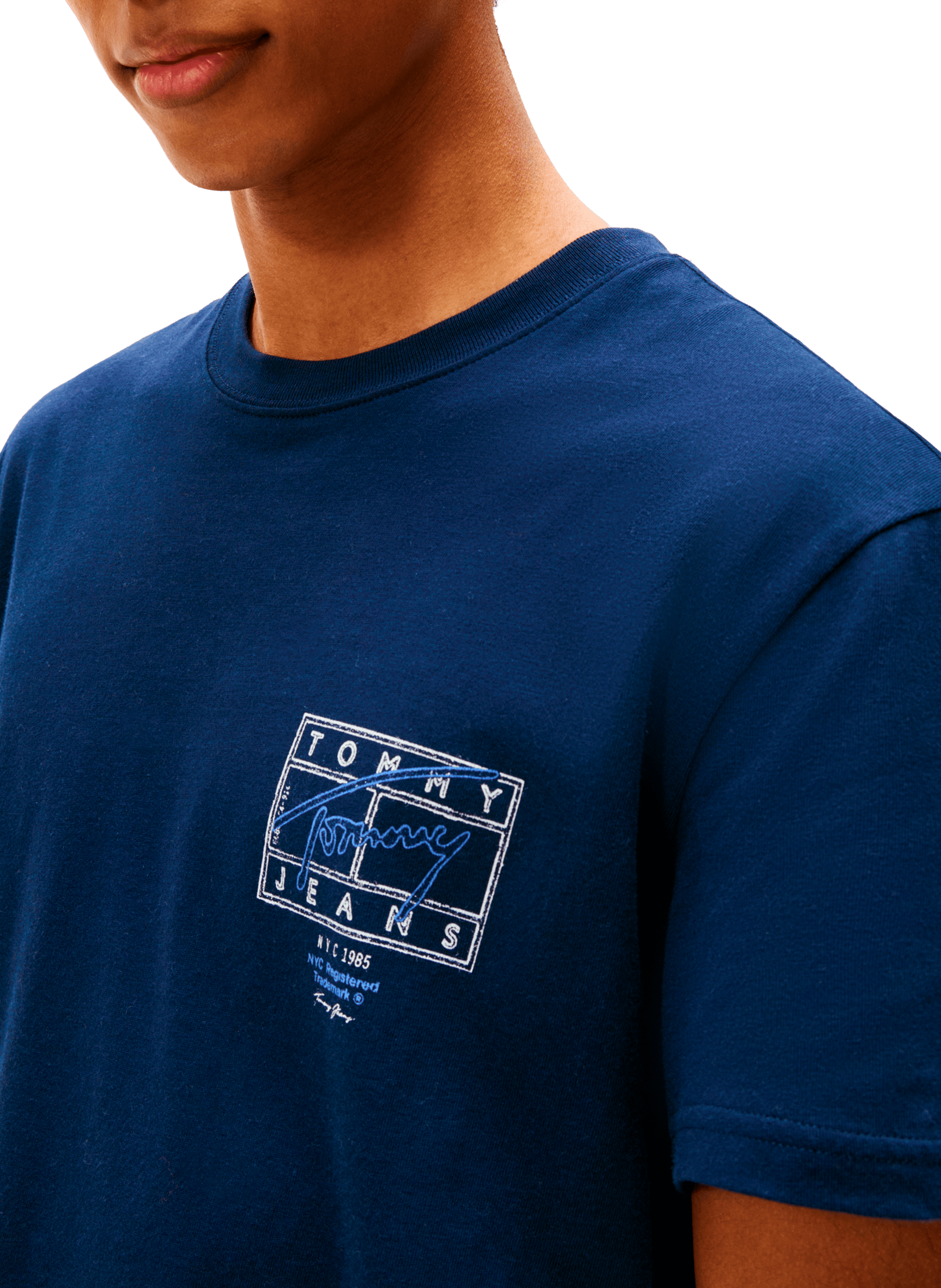 Short-Sleeve Cotton T-Shirt  TOMMY HILFIGER Blue