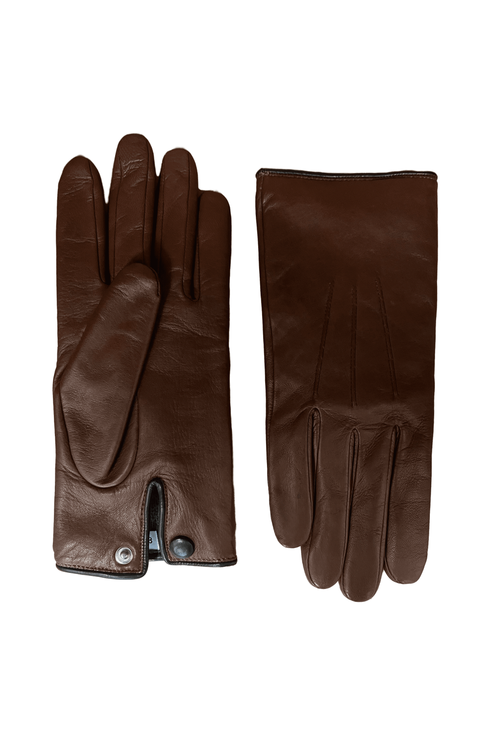 Gants martial homme cuir doublés alpaga AGNELLE Marron