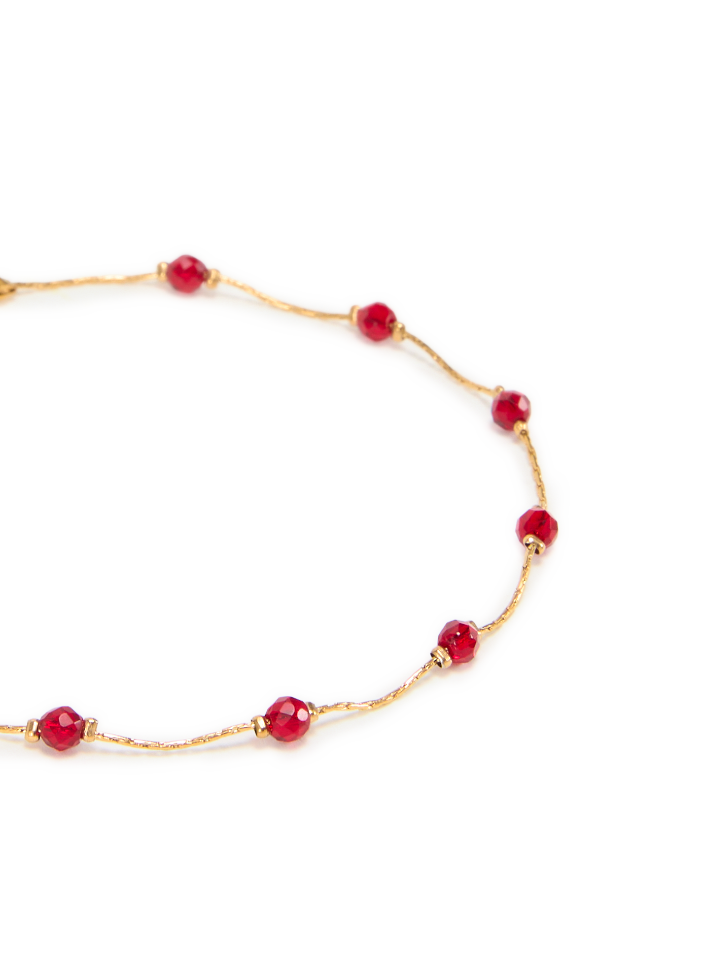 Bracelet avec perle en verre AU PRINTEMPS PARIS Rouge