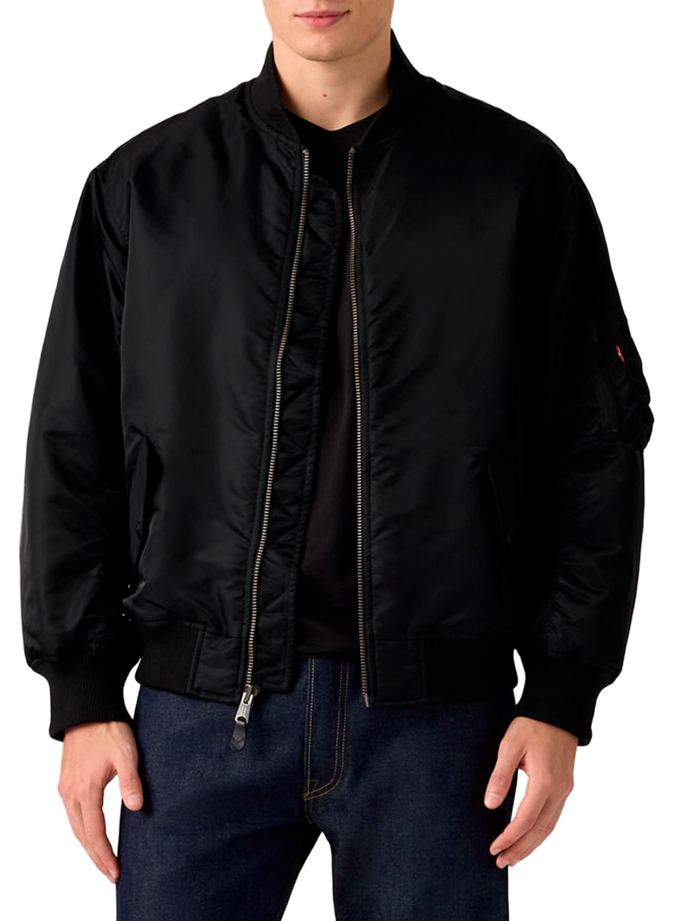 Bomber jacket with high collar LEVI'S Black