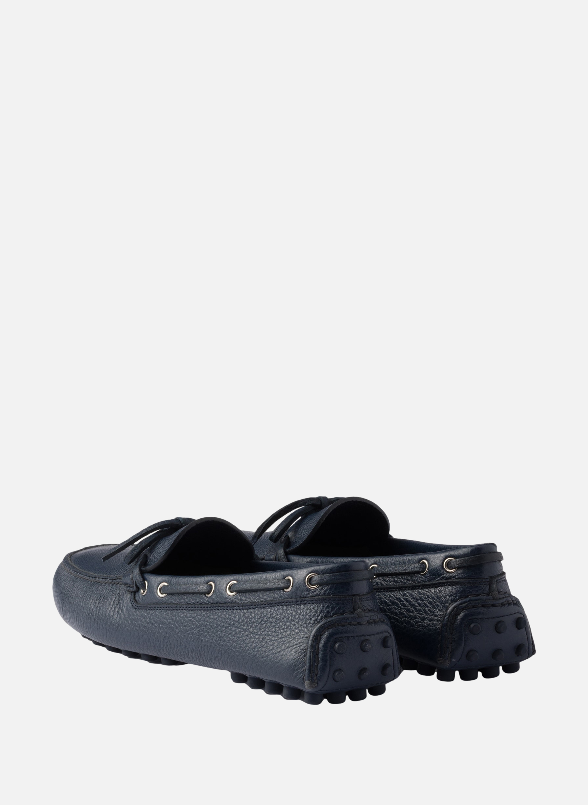 Mocassin en cuir PRADA Bleu