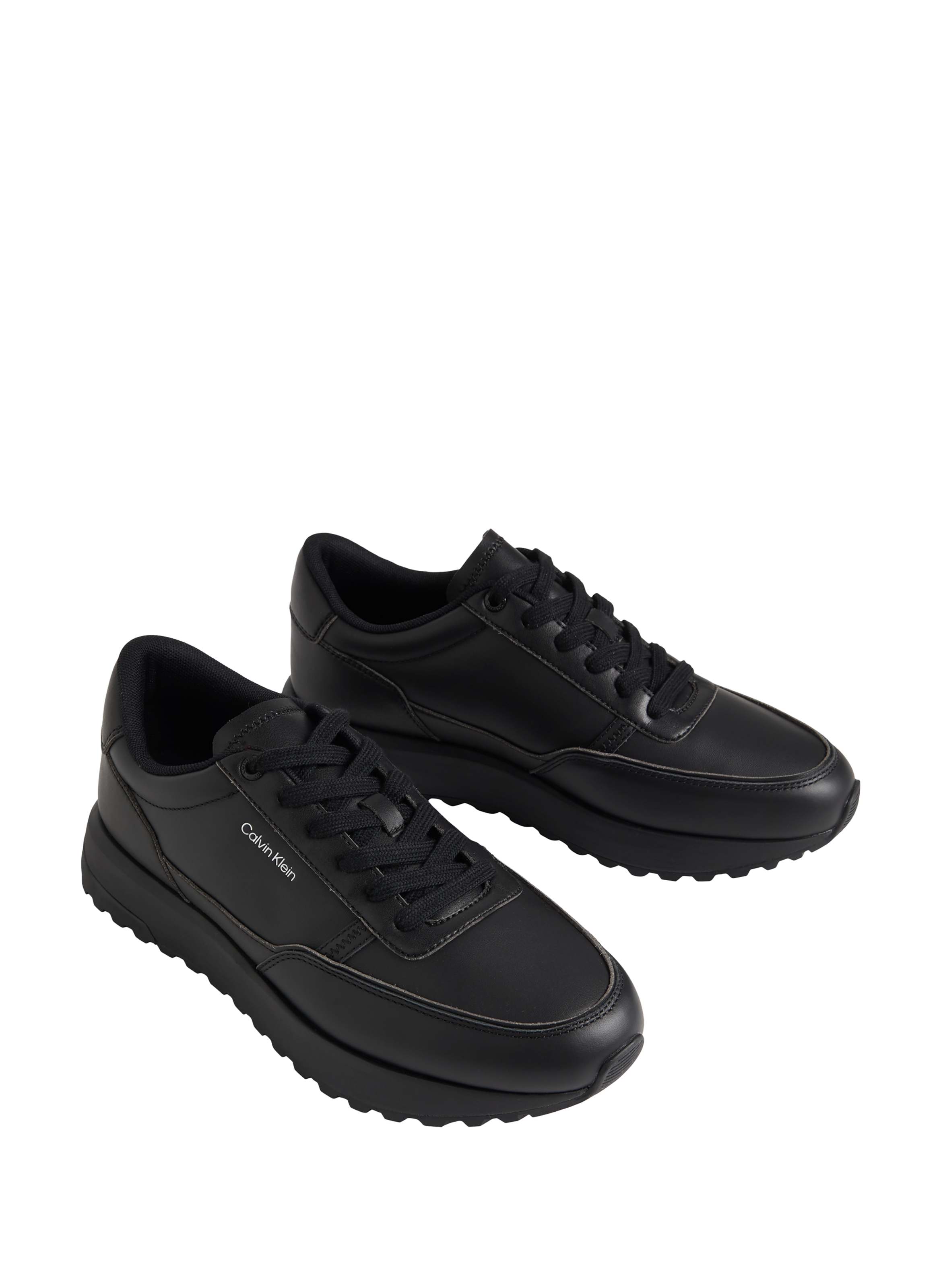Sneakers with notched leather soles CALVIN KLEIN Black