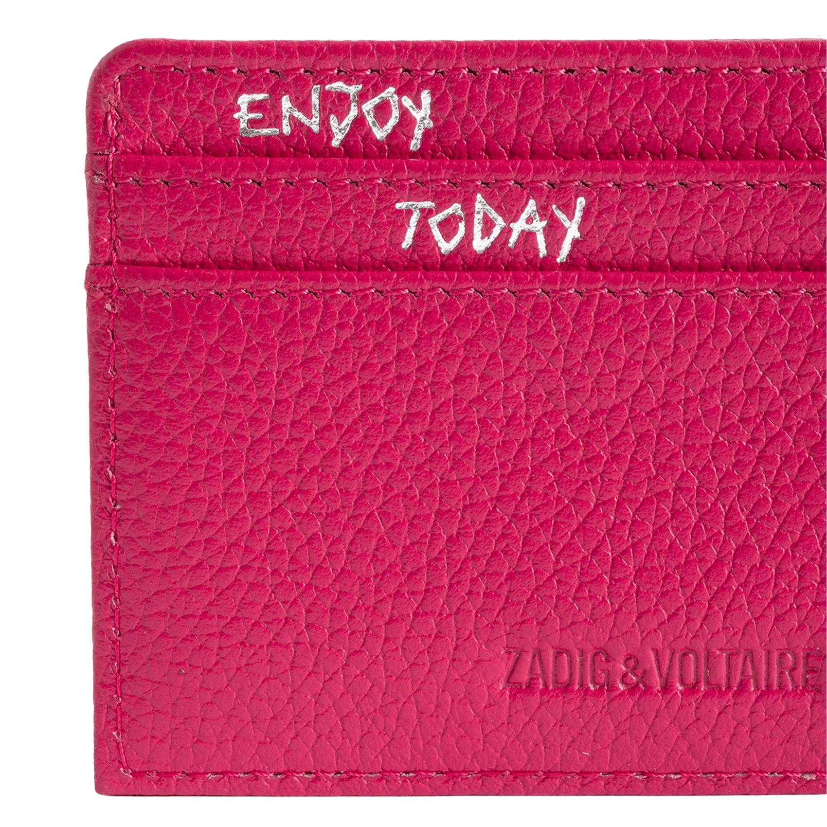 Porte cartes en cuir zv pass ZADIG&VOLTAIRE Rose