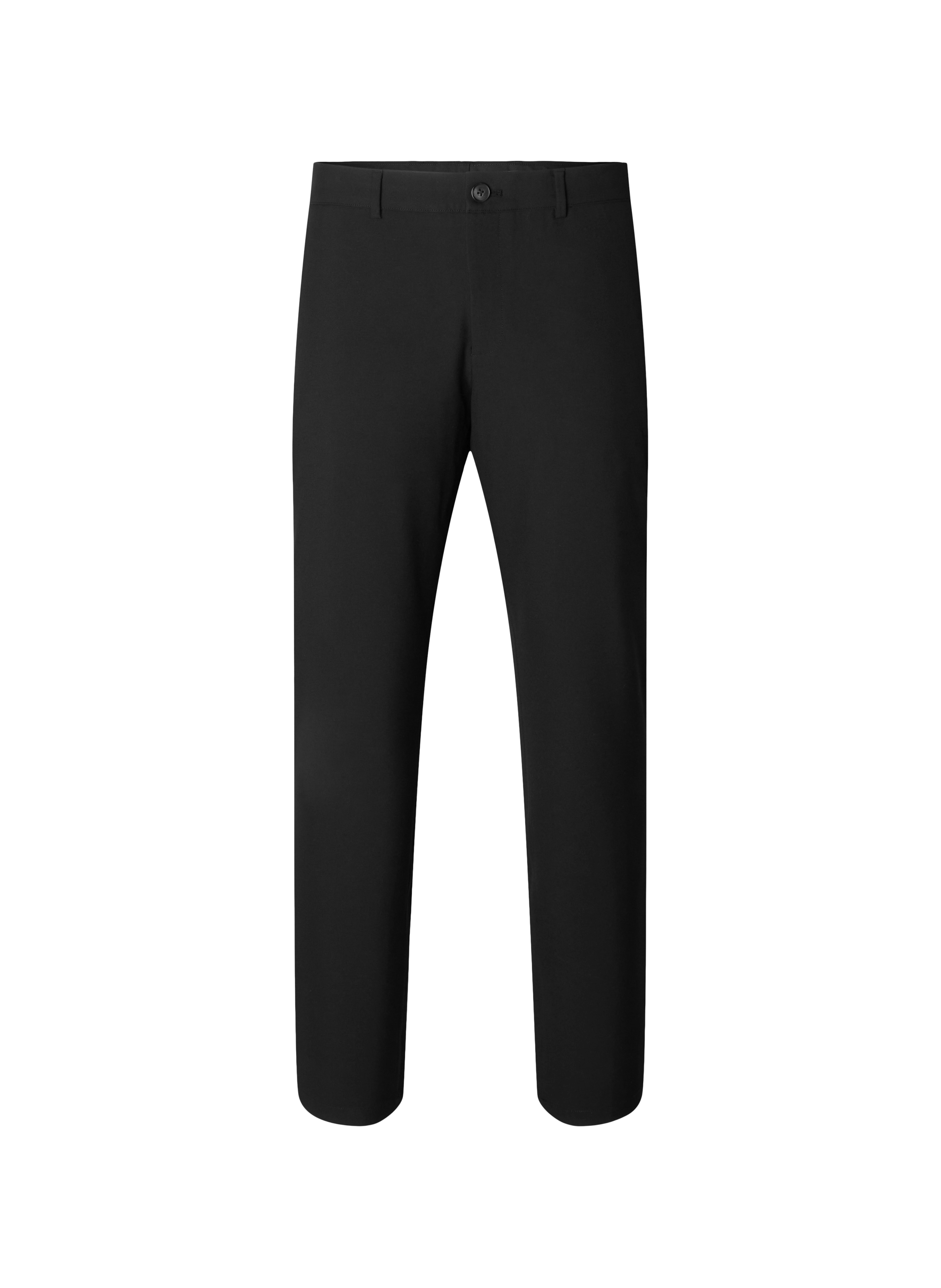 Pantalon ajusté à plis SELECTED Noir