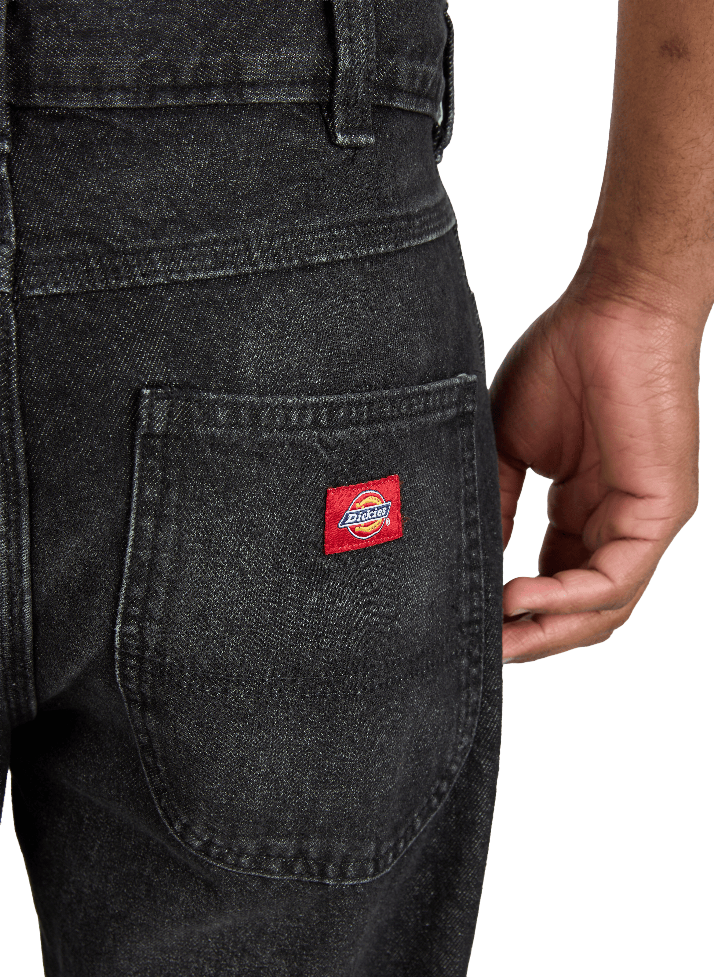 Straight cotton jeans DICKIES Black