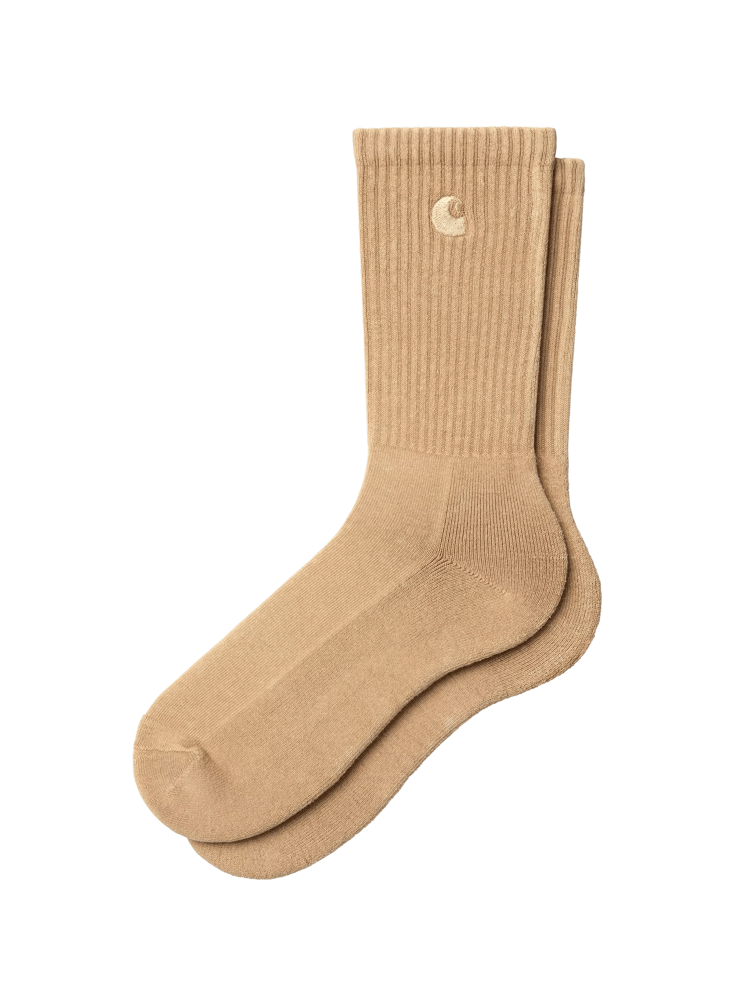 Chaussettes mi-hautes Hudson broderie logo en coton mélangé CARHARTT WIP Beige
