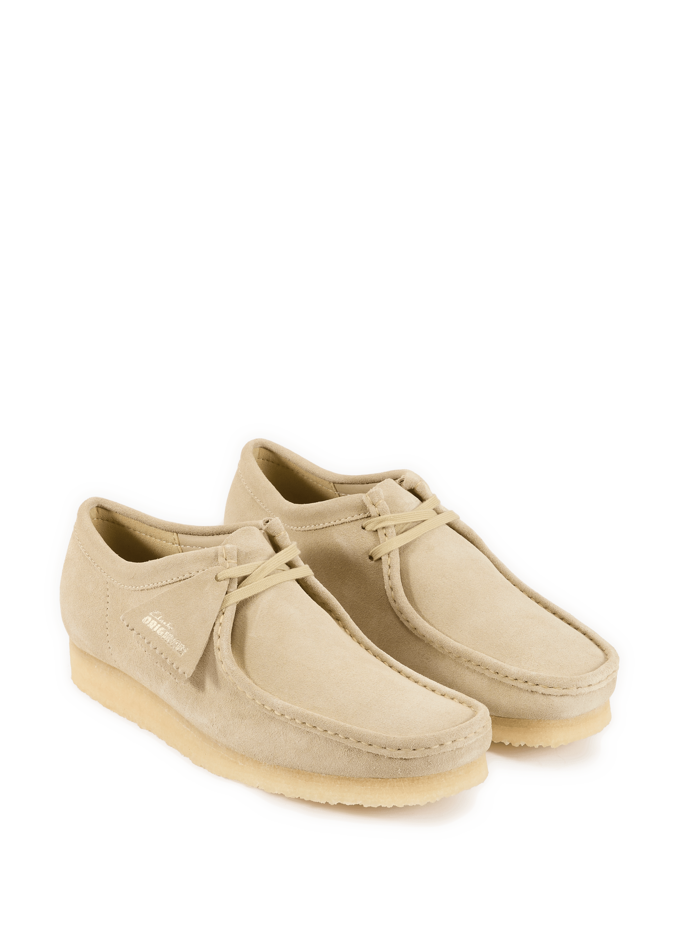 Derbies en peau suédée CLARKS Beige
