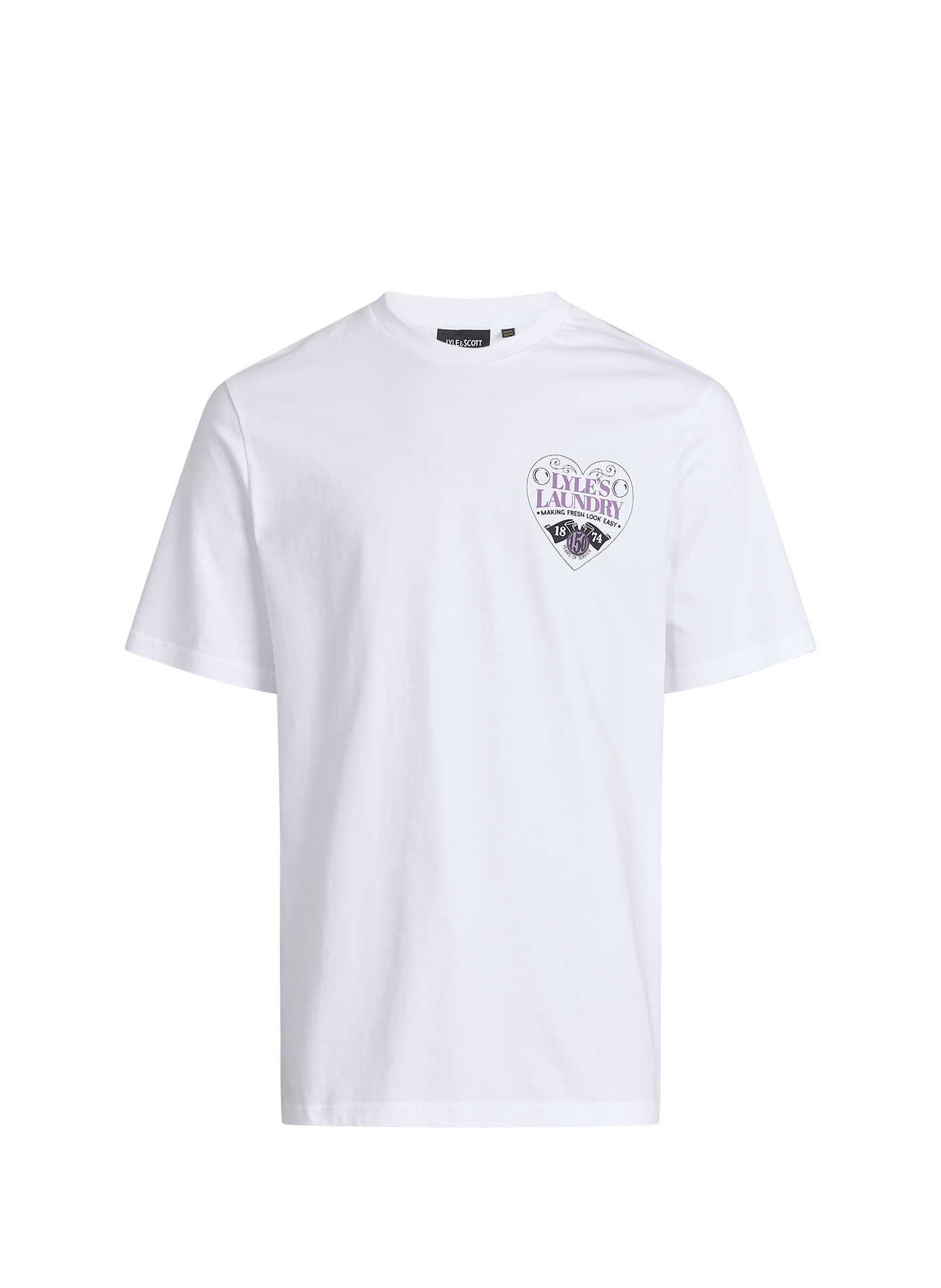 T-shirt à logo en coton LYLE & SCOTT Blanc