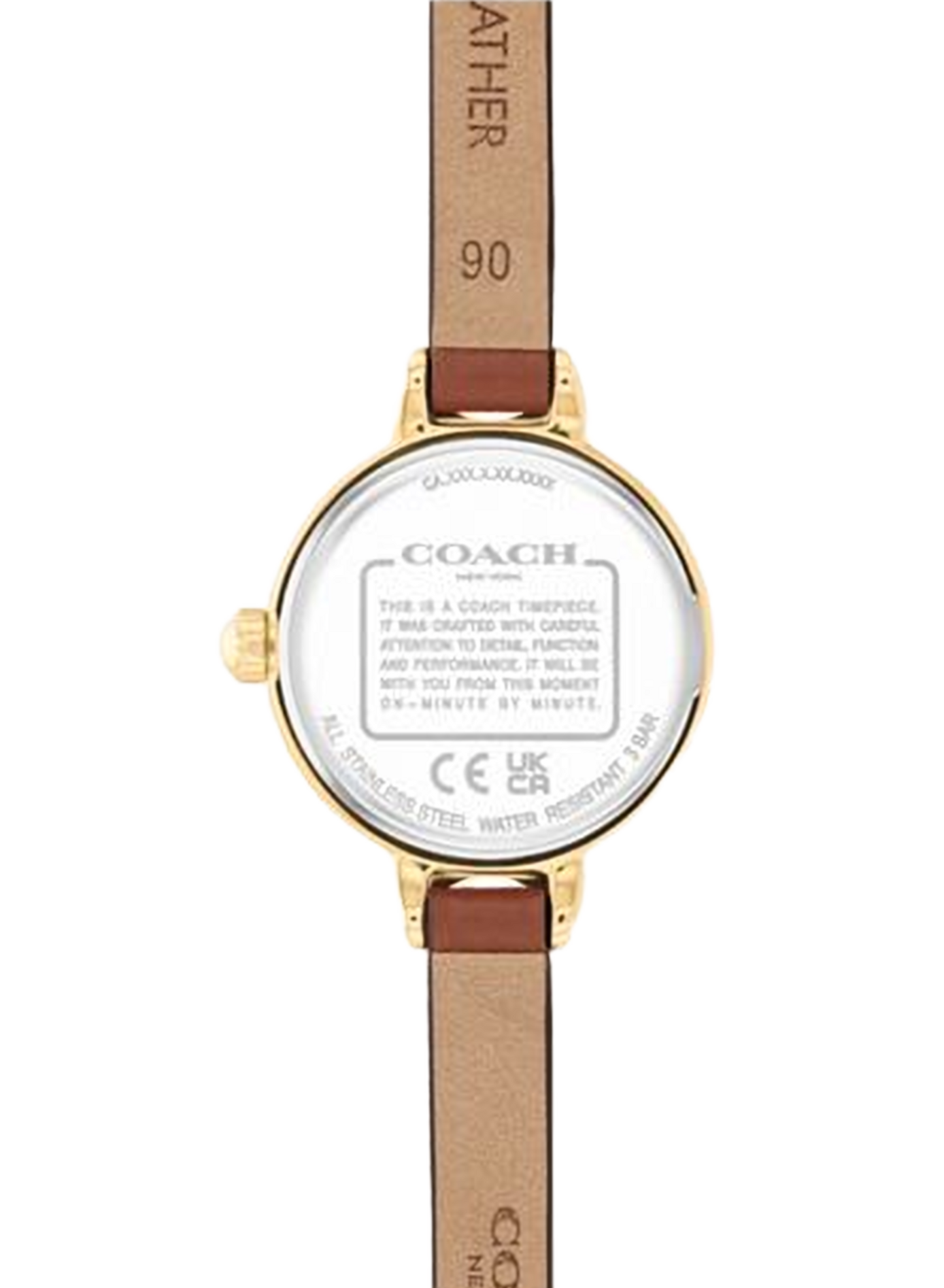 Montre quartz Iris en cuir COACH MONTRES Marron