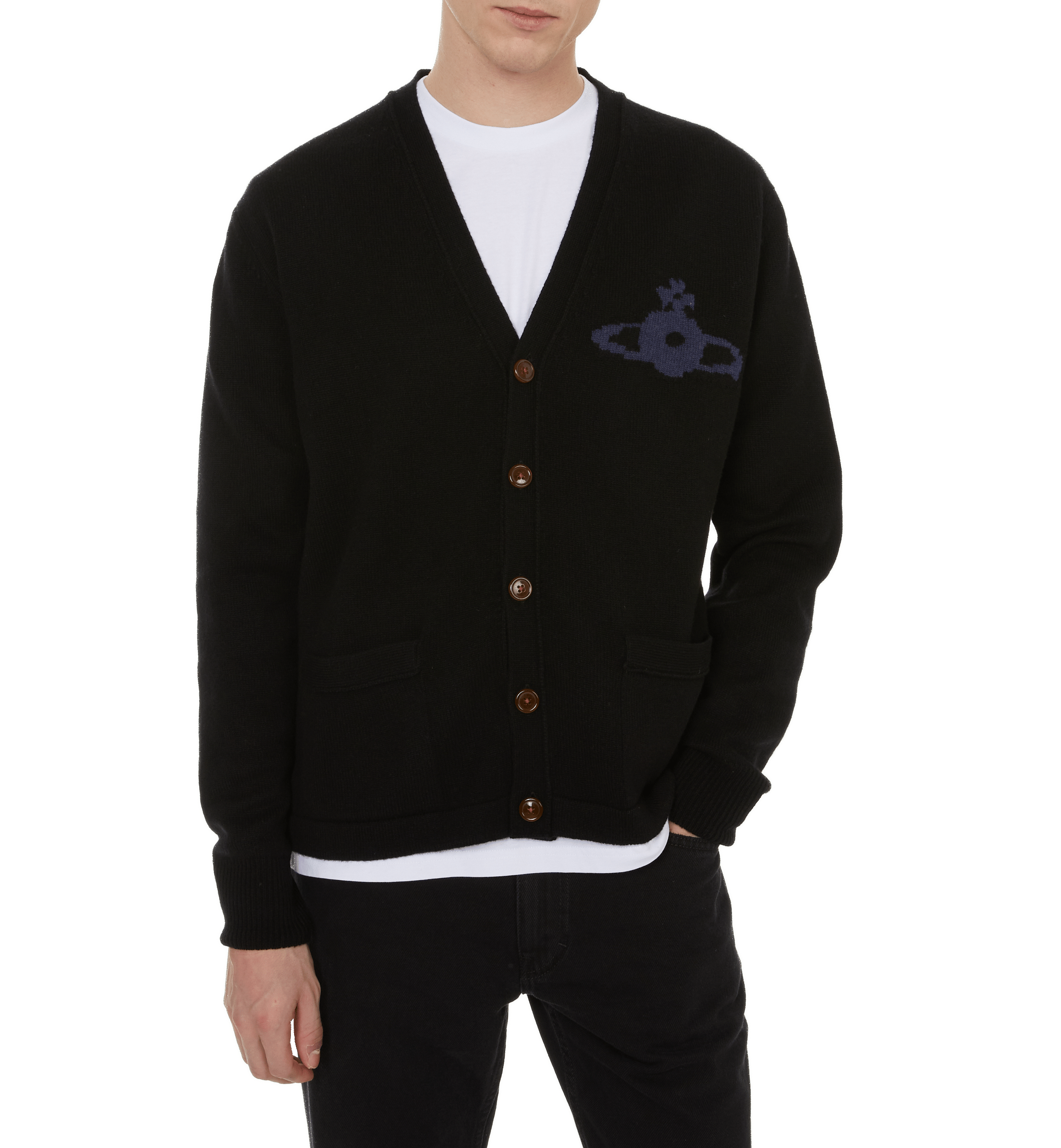 Wool and cashmere cardigan  VIVIENNE WESTWOOD Black